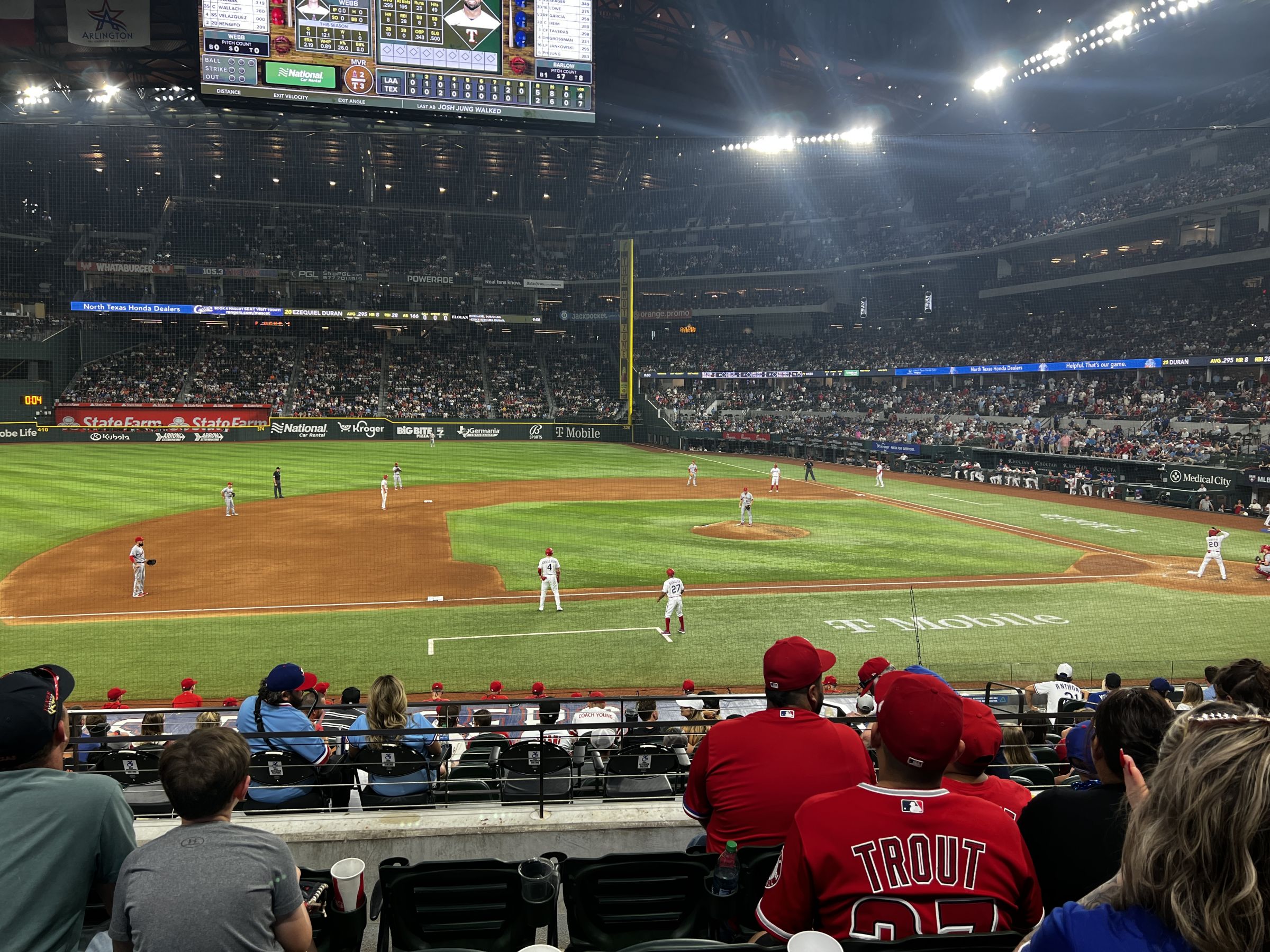 section 8, row 13 seat view  for baseball - globe life field