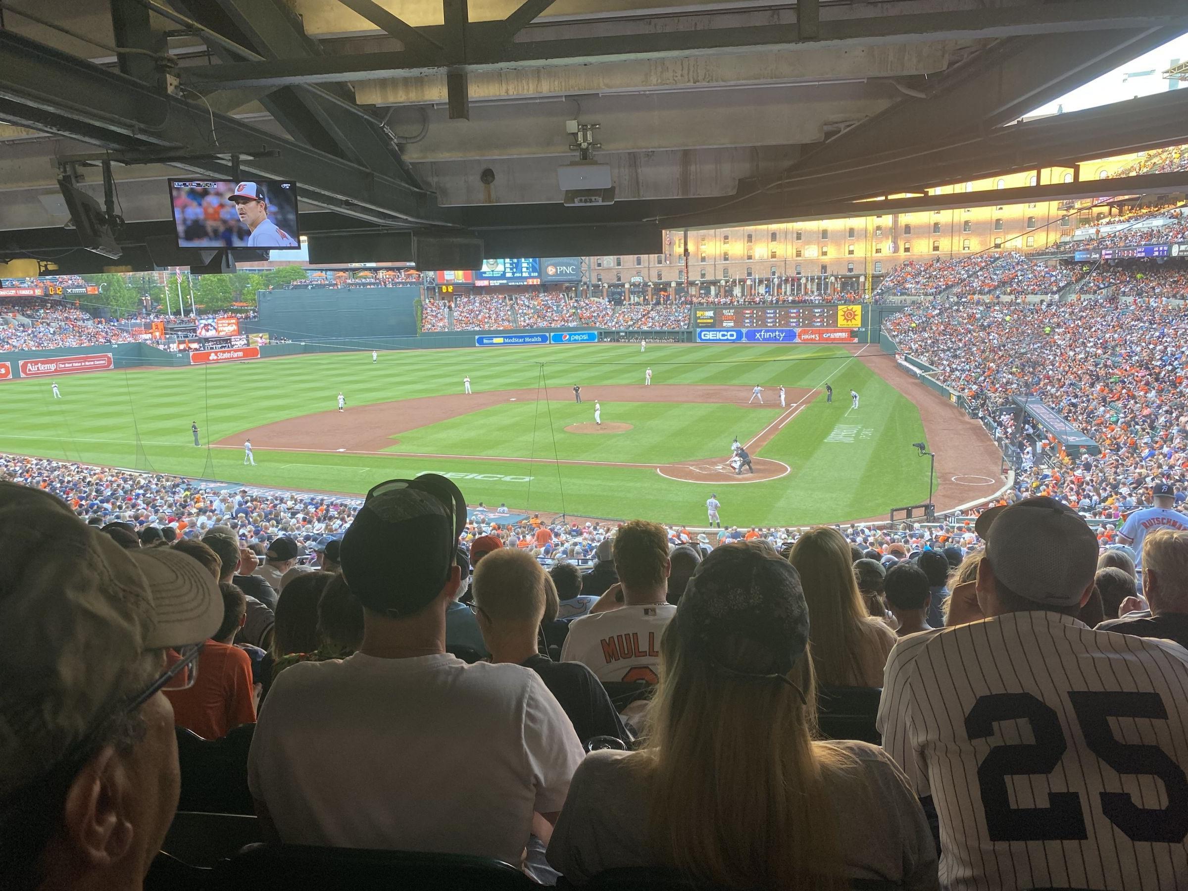 section 43, row 13 seat view  - oriole park