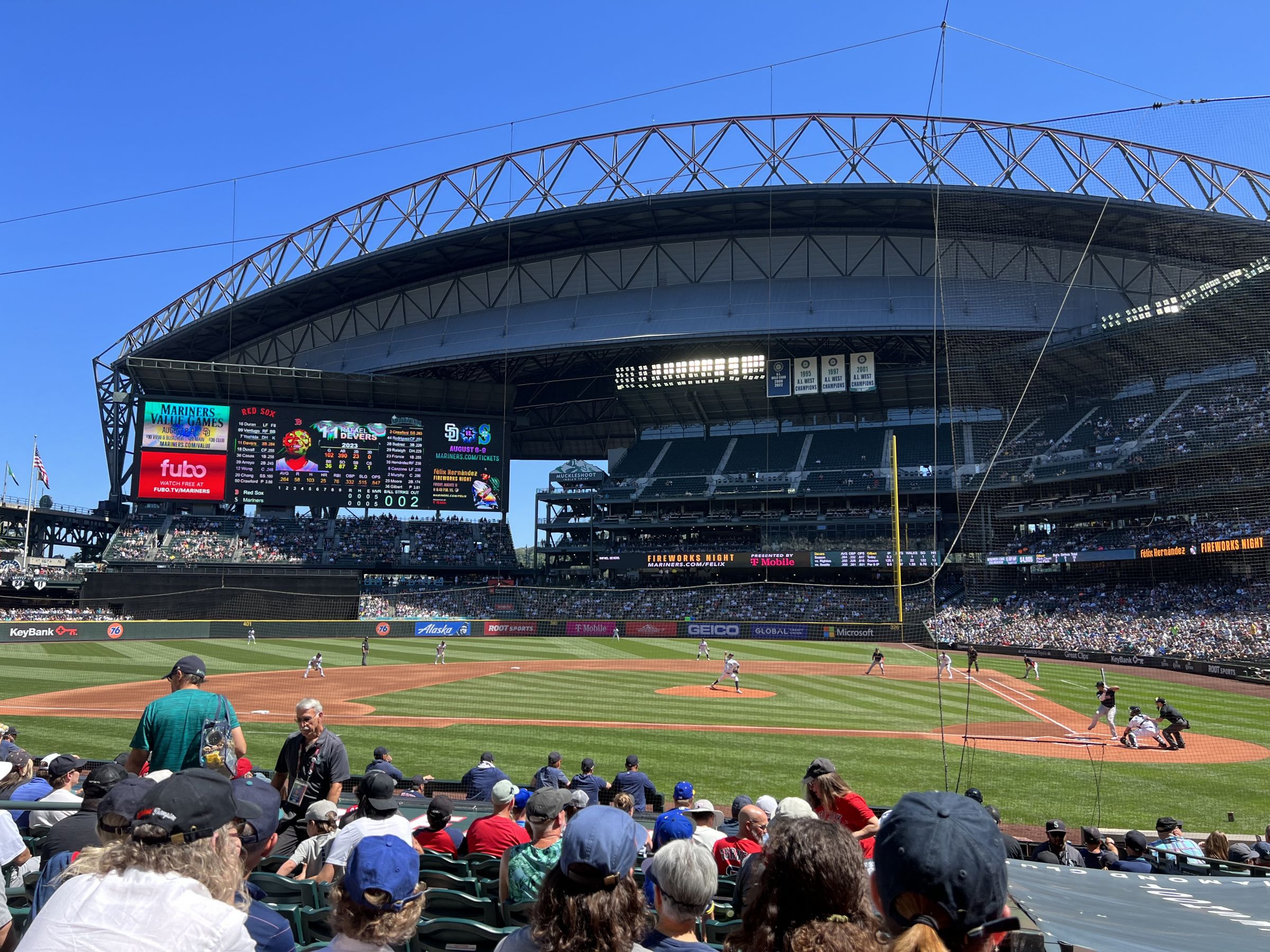 section 136, row 18 seat view  for baseball - t-mobile park