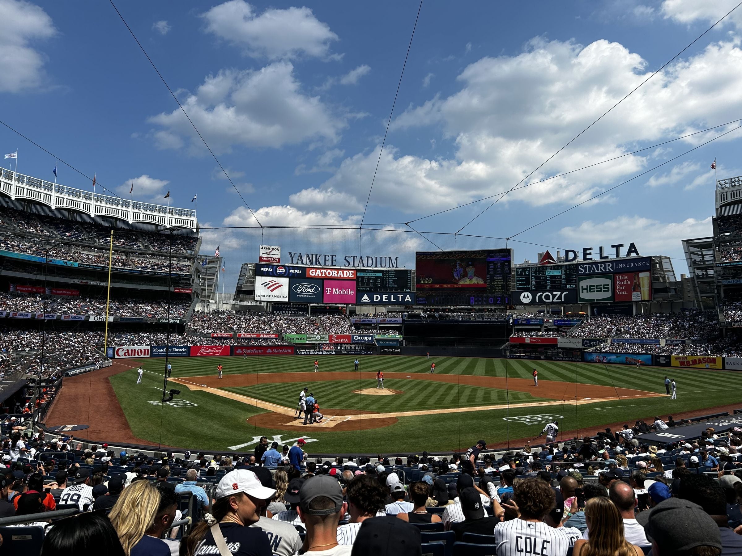 section 119, row 12 seat view  for baseball - yankee stadium