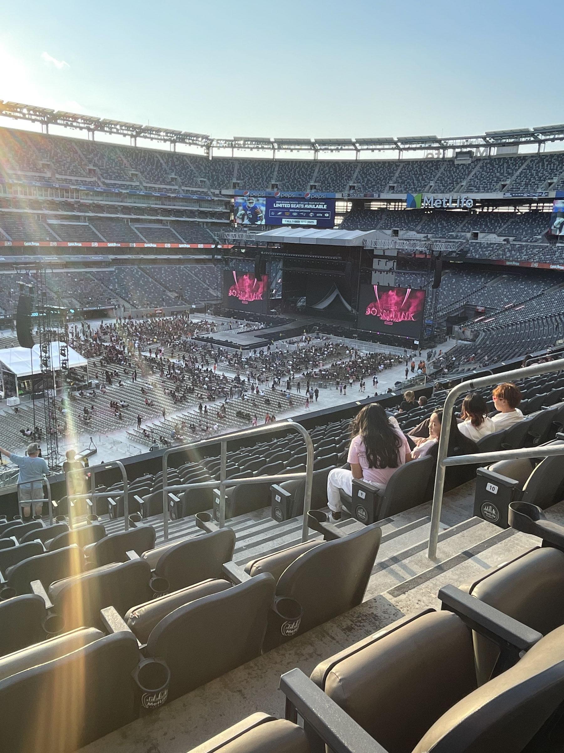 section 219, row 12 seat view  for concert - metlife stadium