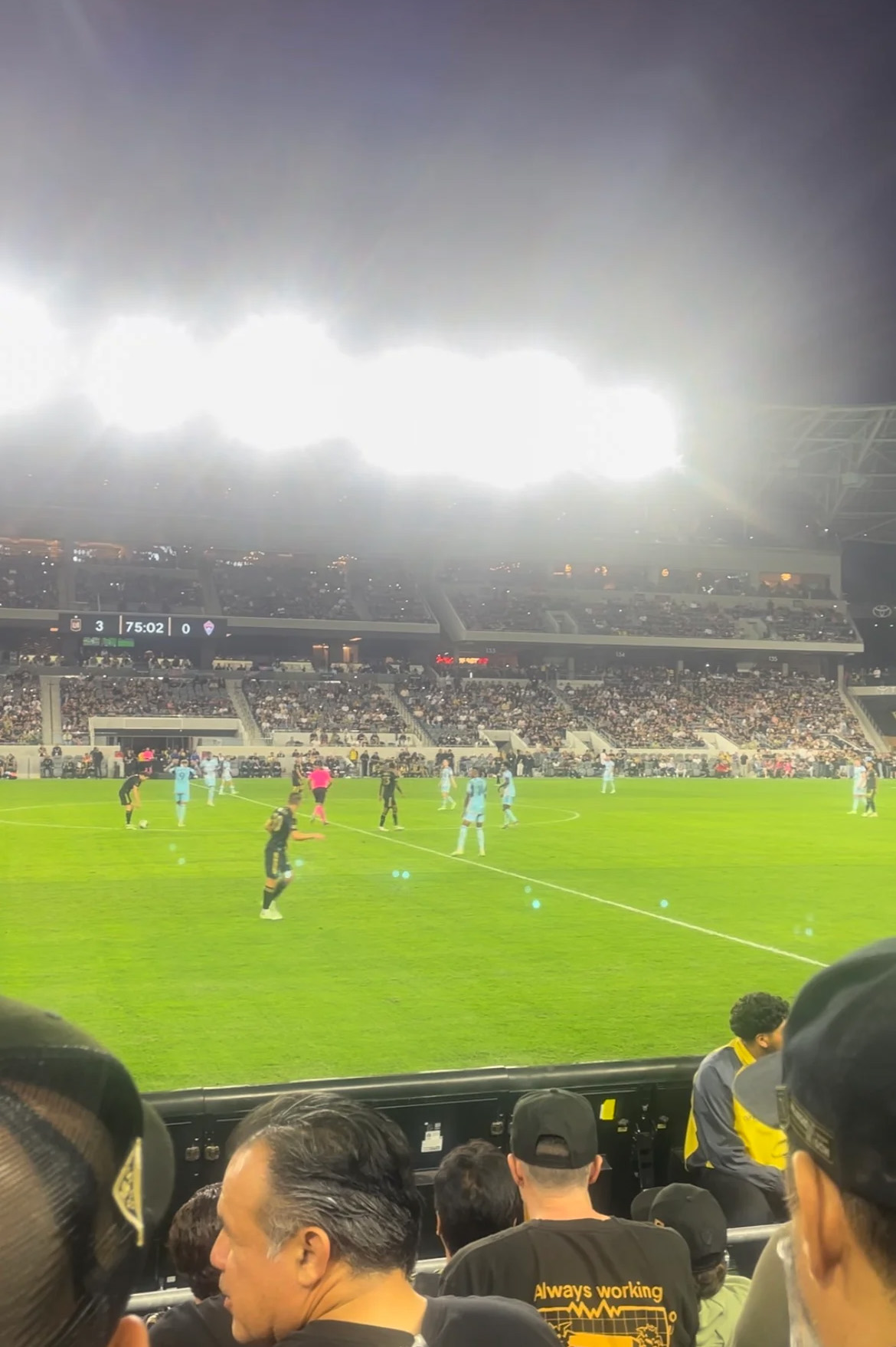 figueroa club c, row e seat view  for soccer - bmo stadium