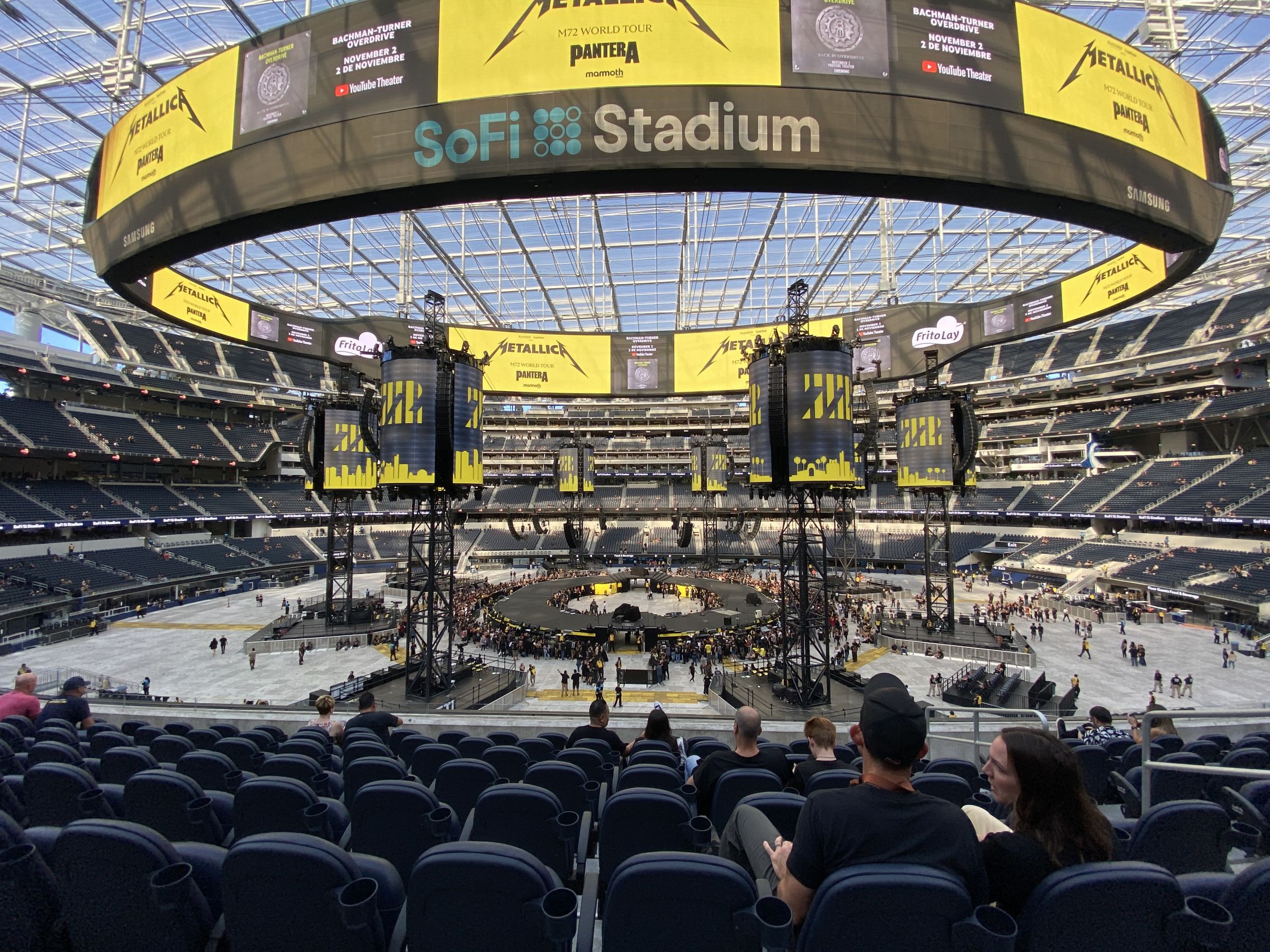 vip 219, row 8 seat view  for concert - sofi stadium
