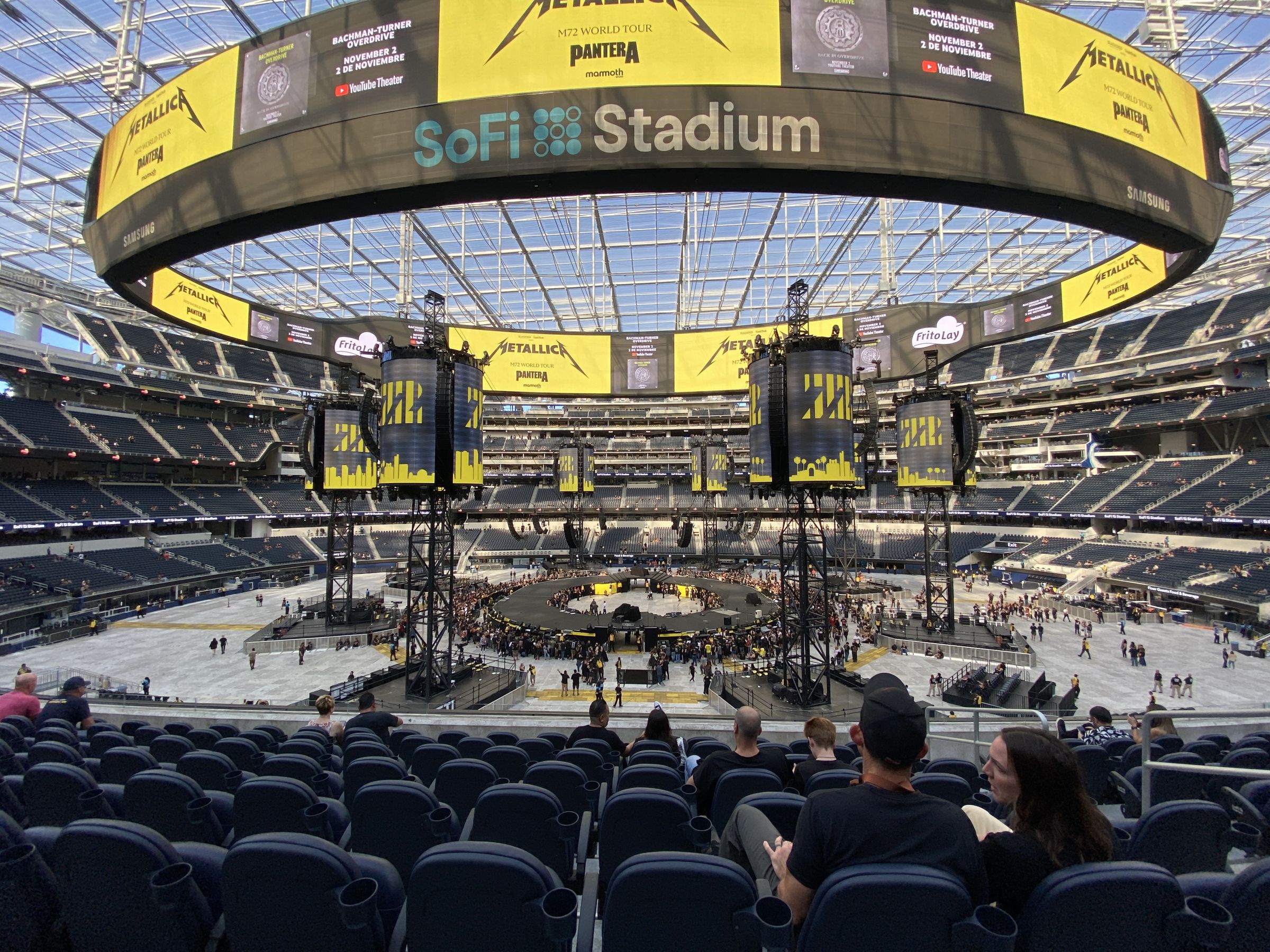 vip 219, row 8 seat view  for concert - sofi stadium