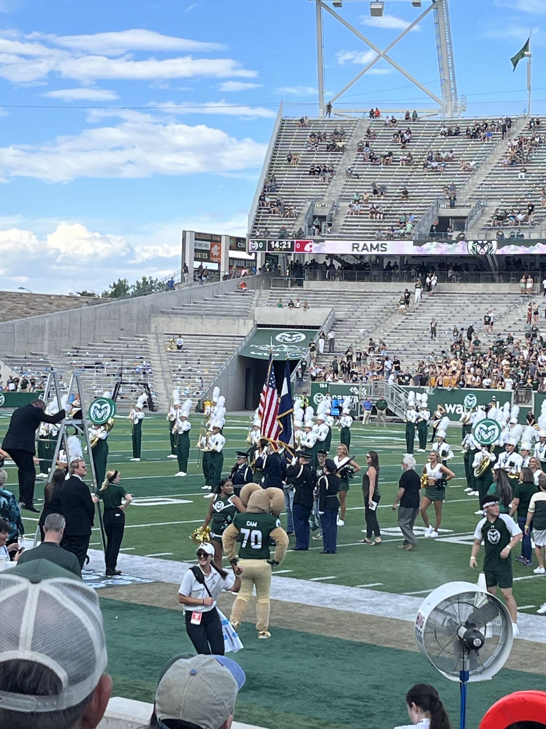 section 132, row 5 seat view  - canvas stadium