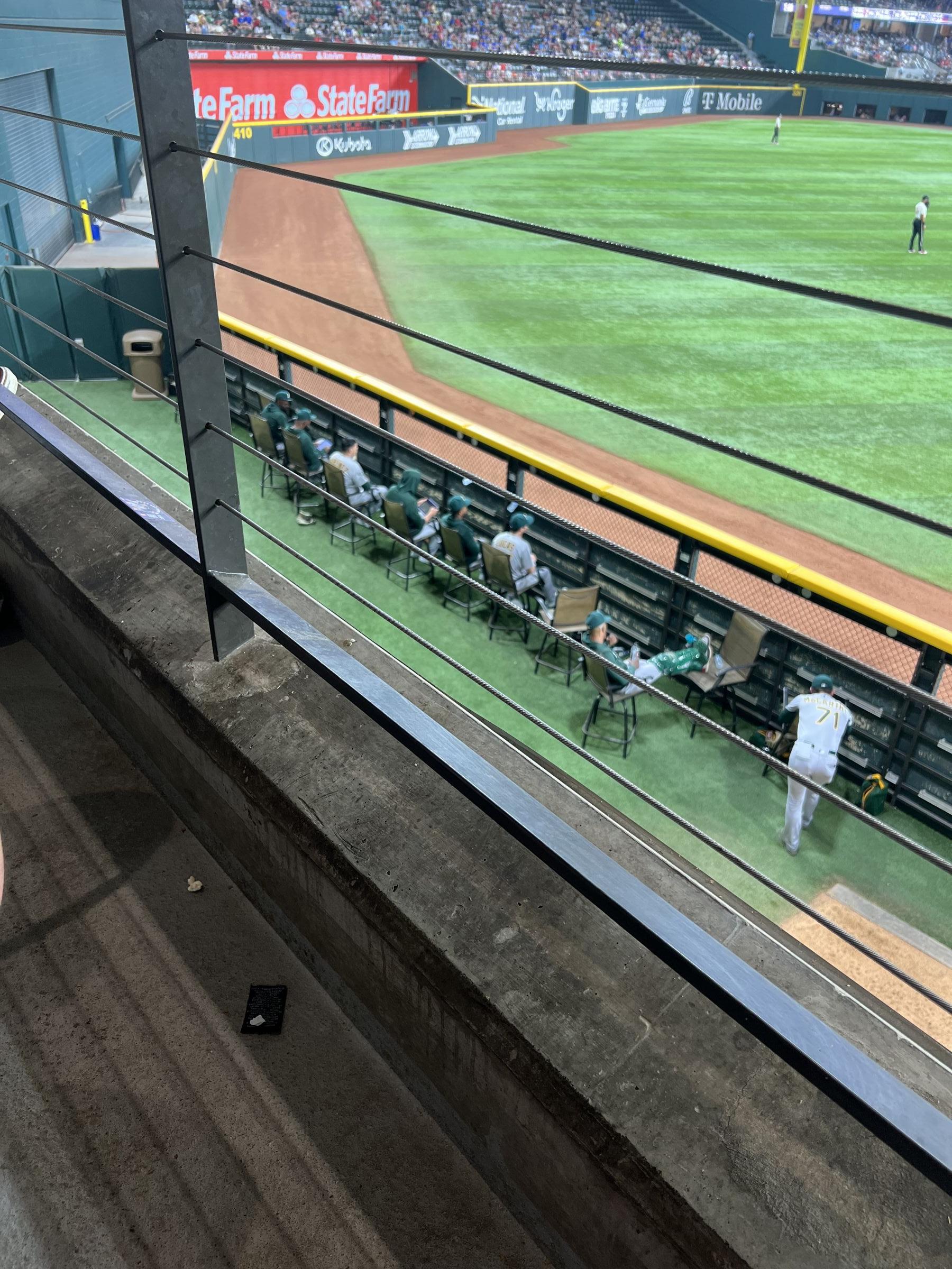 section 28, row 1 seat view  for baseball - globe life field