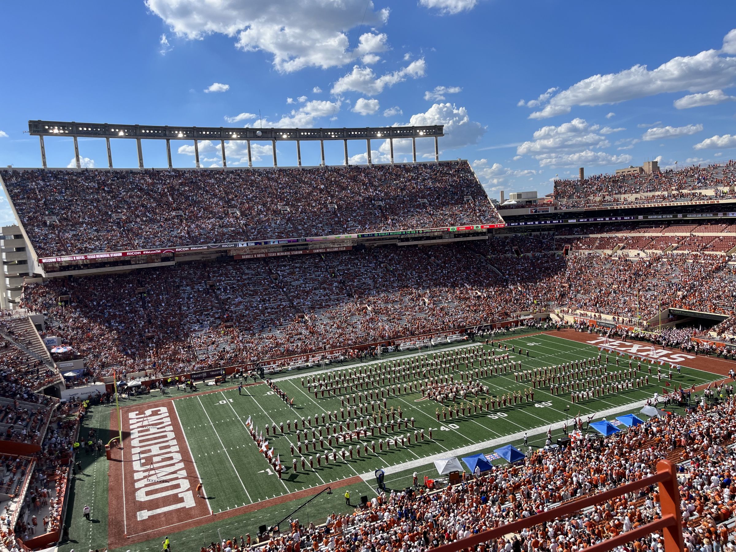 section 131, row 2 seat view  - dkr-texas memorial stadium