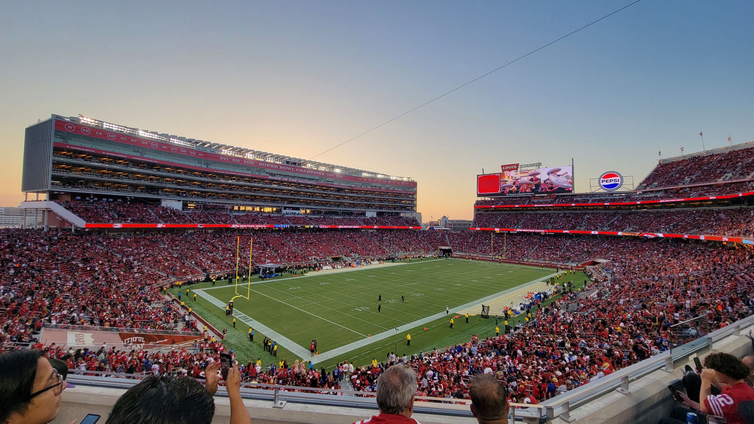 section 224, row 4 seat view  for football - levi