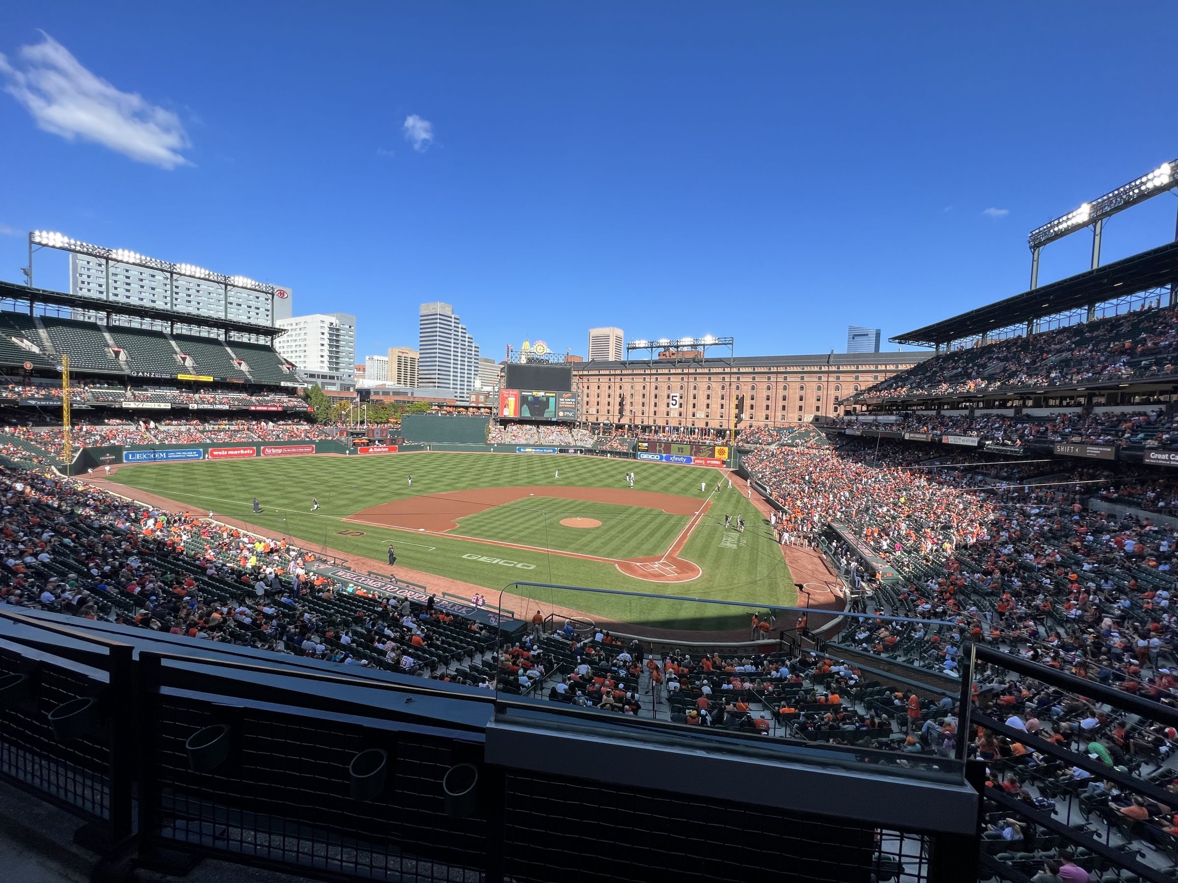 section 242, row 2 seat view  - oriole park