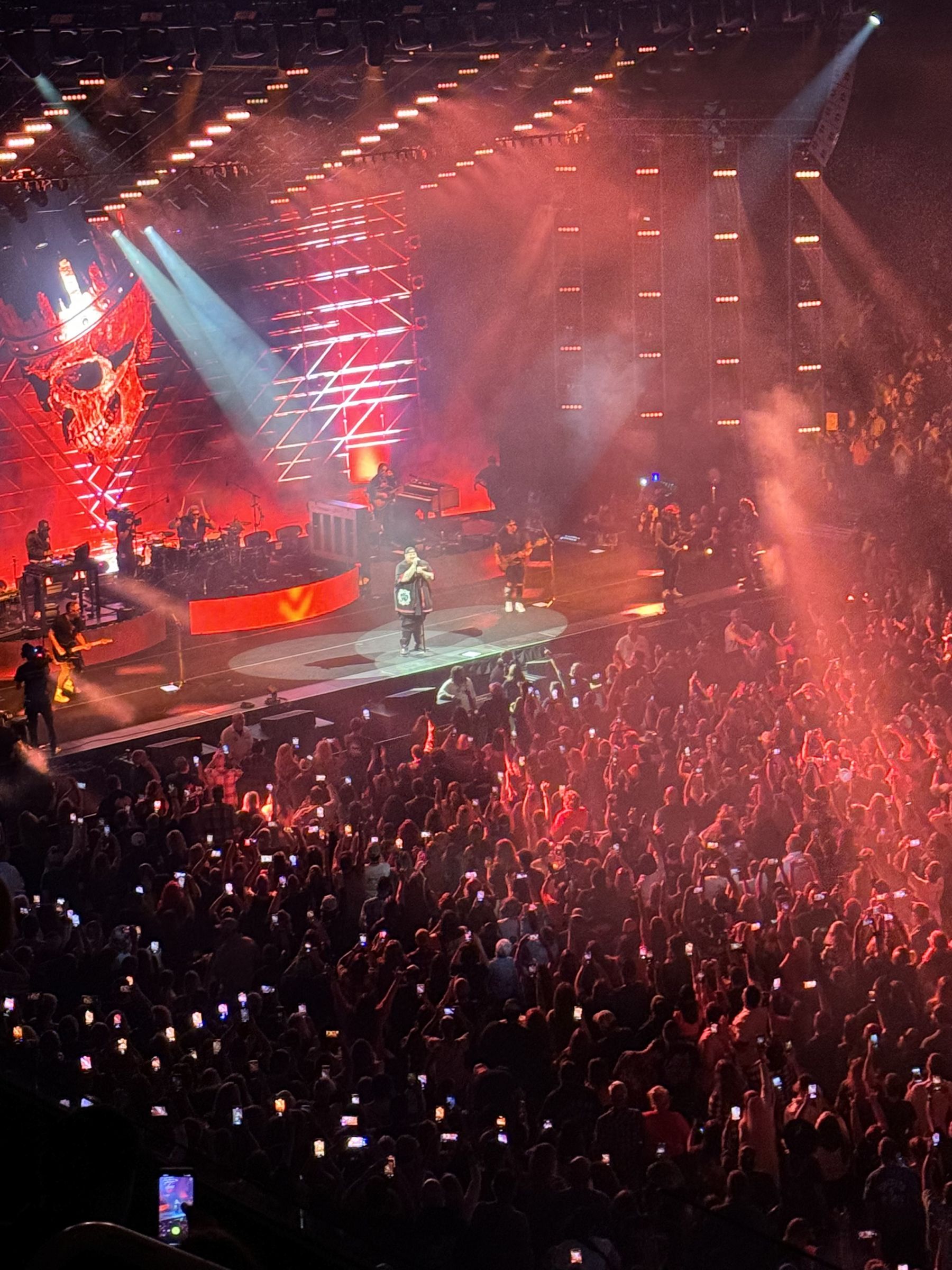 section 213, row e seat view  for concert - first horizon coliseum