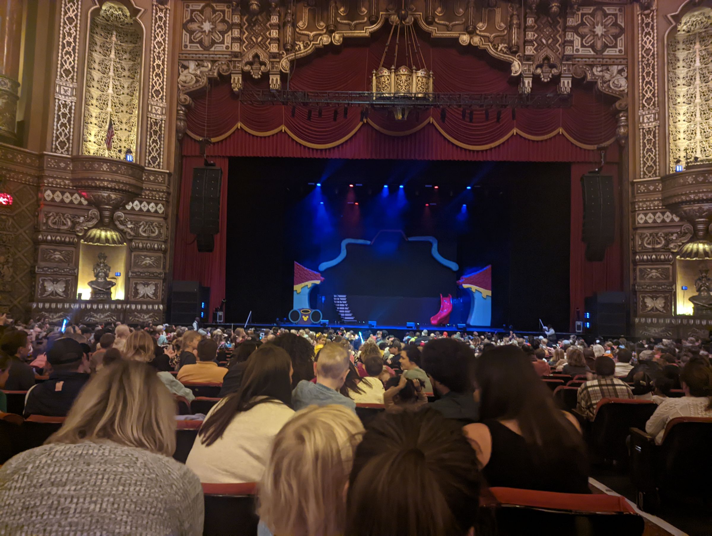 orchestra 3, row u seat view  - fox theatre st. louis