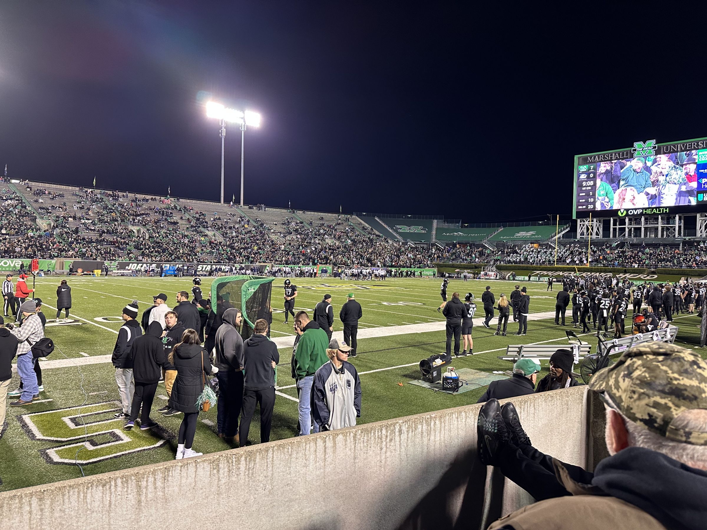 section 104, row 2 seat view  - joan edwards stadium