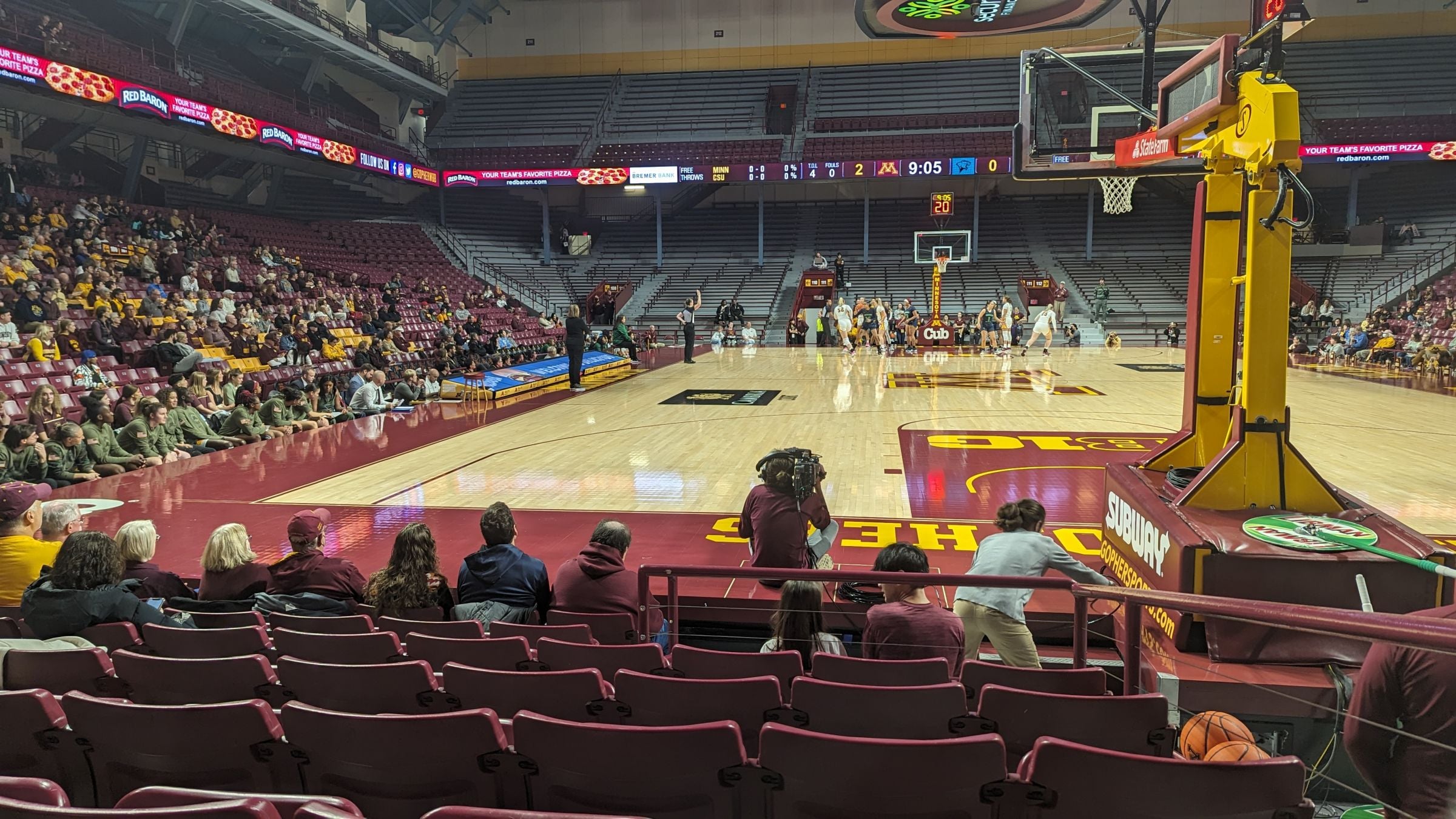 section 101, row 8 seat view  - williams arena (minnesota)