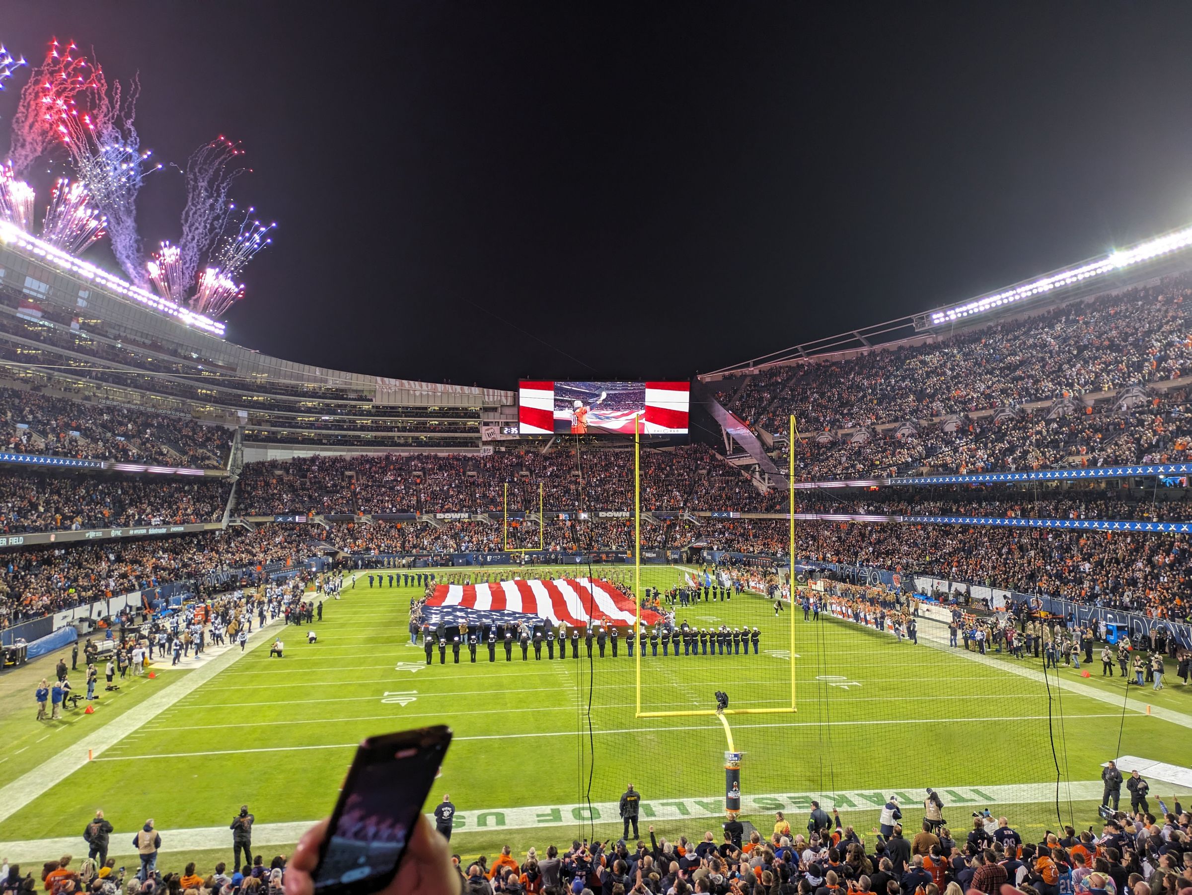 section 254, row 4 seat view  for football - soldier field