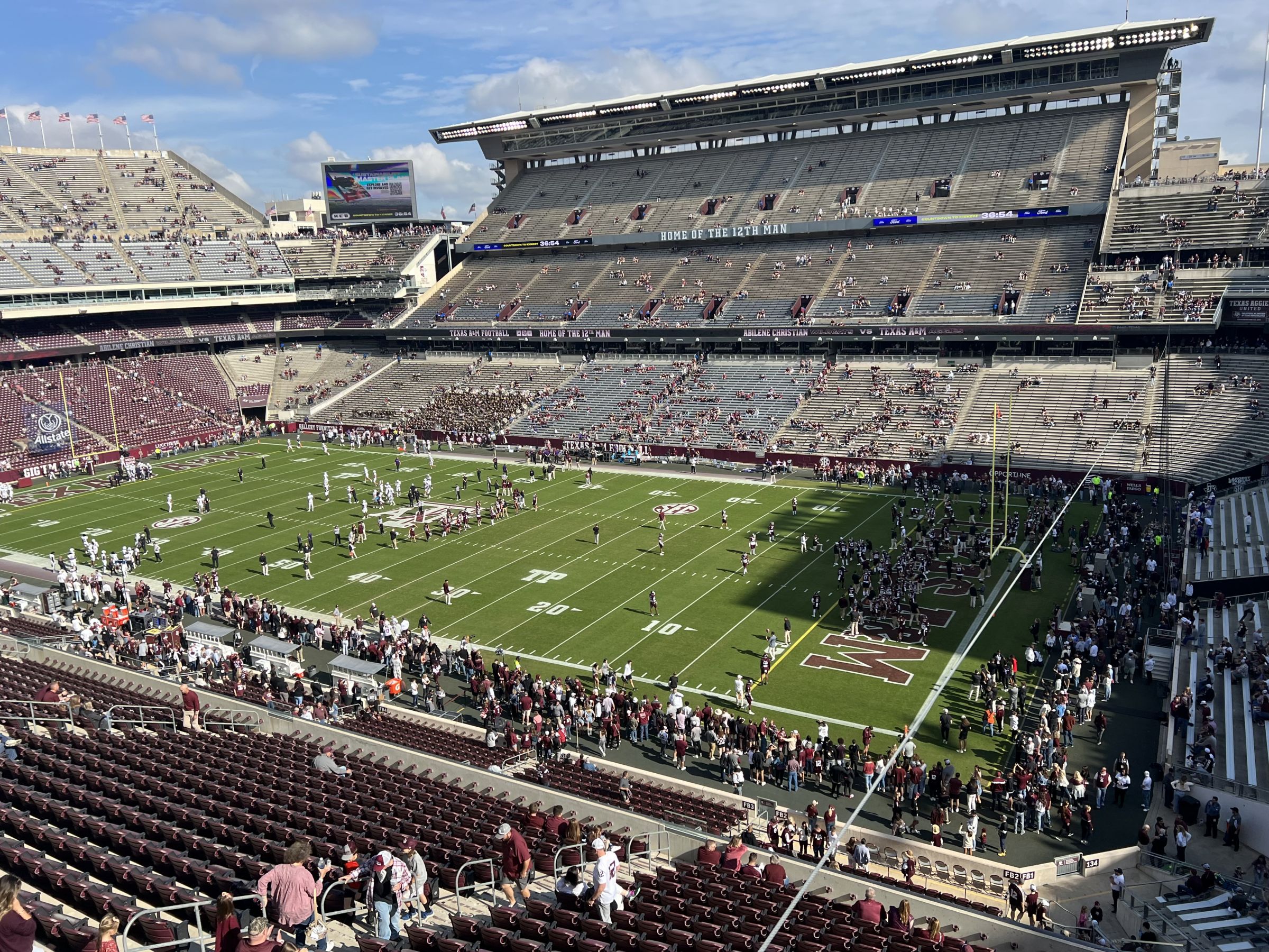 southwest loge, row reserved seat view  - kyle field