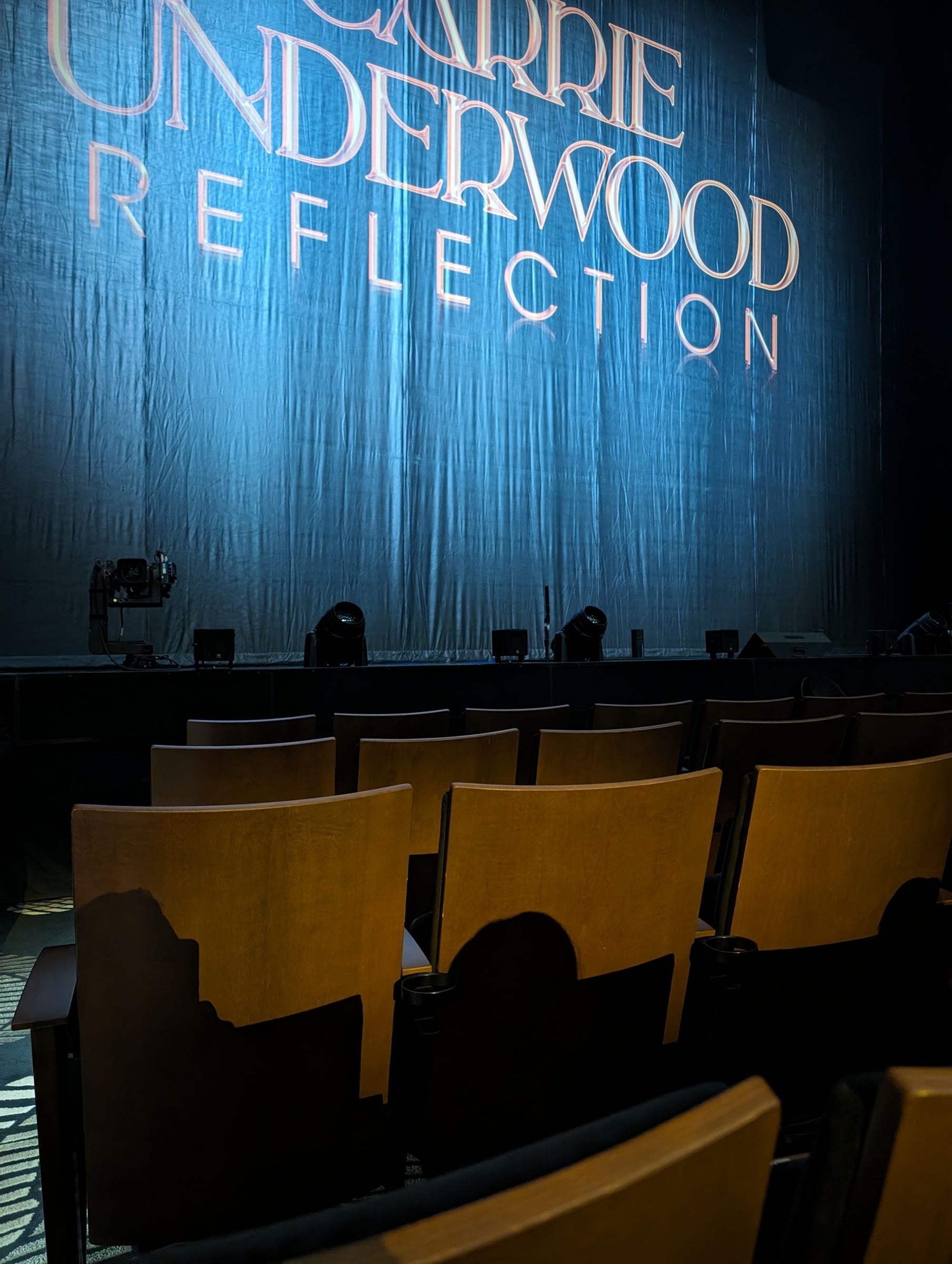 front orchestra 4, row ee seat view  - resorts world theatre las vegas