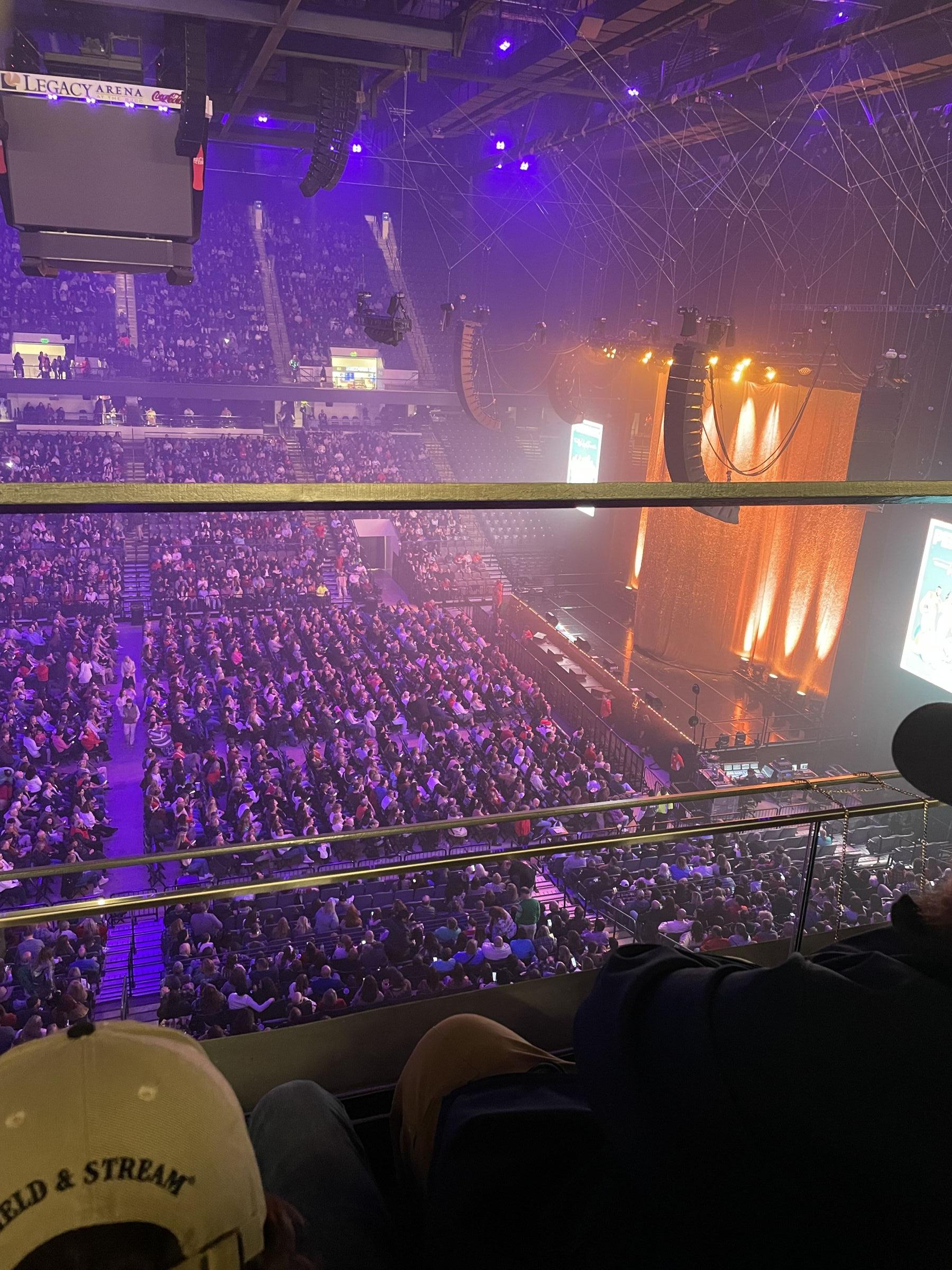 section 229, row b seat view  for concert - legacy arena at the bjcc