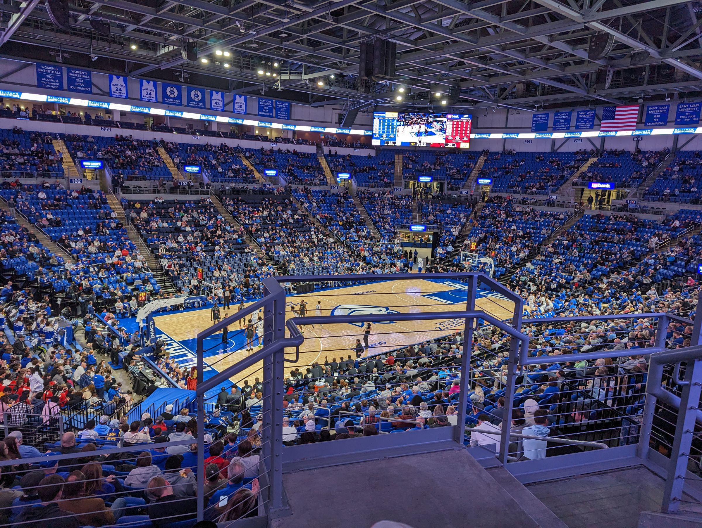 section 217, row c seat view  for basketball - chaifetz arena