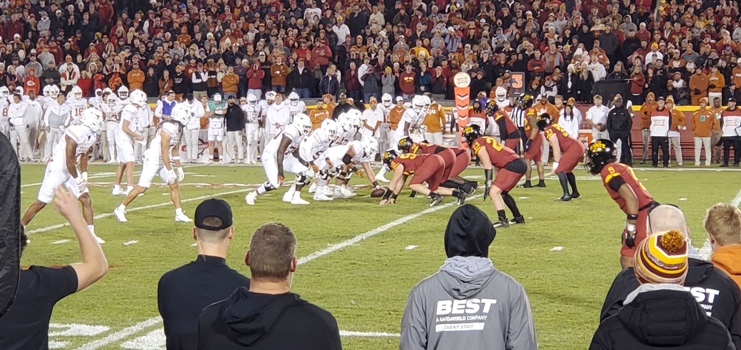 section 12, row 2 seat view  for football - jack trice stadium