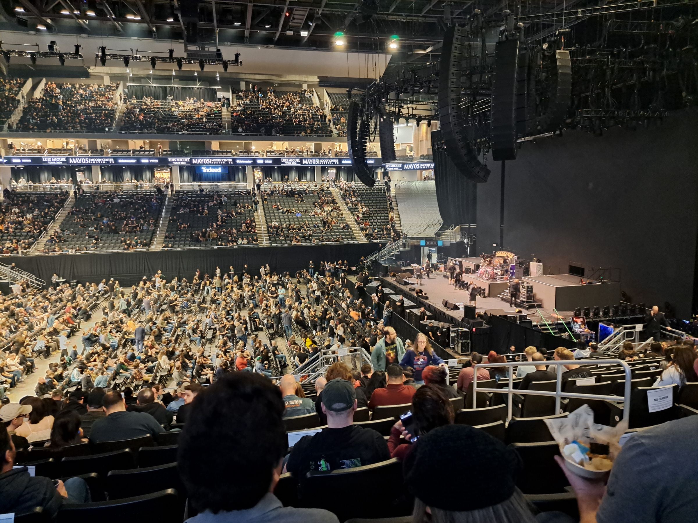 section 107, row s seat view  for concert - moody center atx