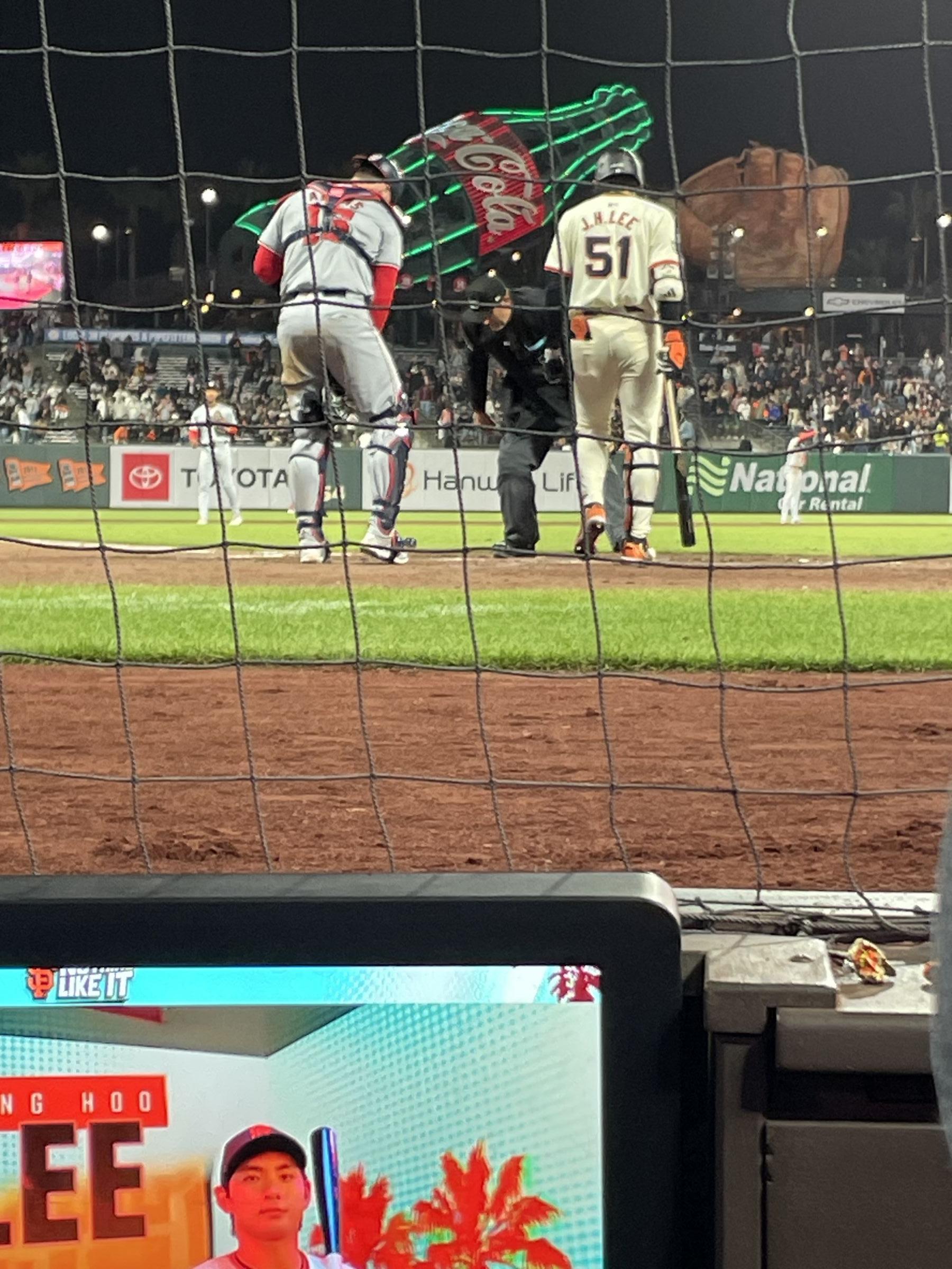 dugout club, row bbb seat view  for baseball - oracle park