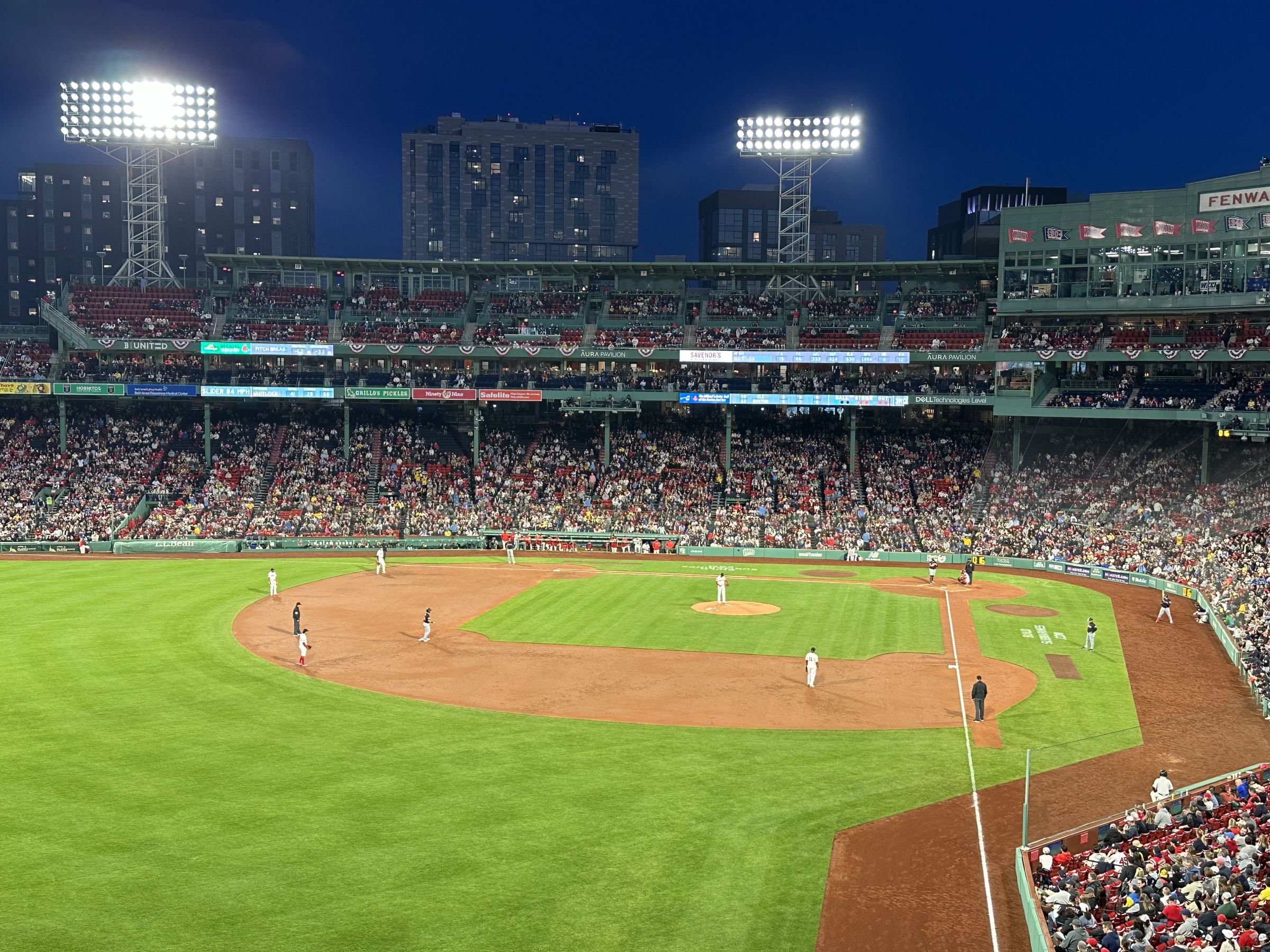 monster seats 1, row 3 seat view  for baseball - fenway park