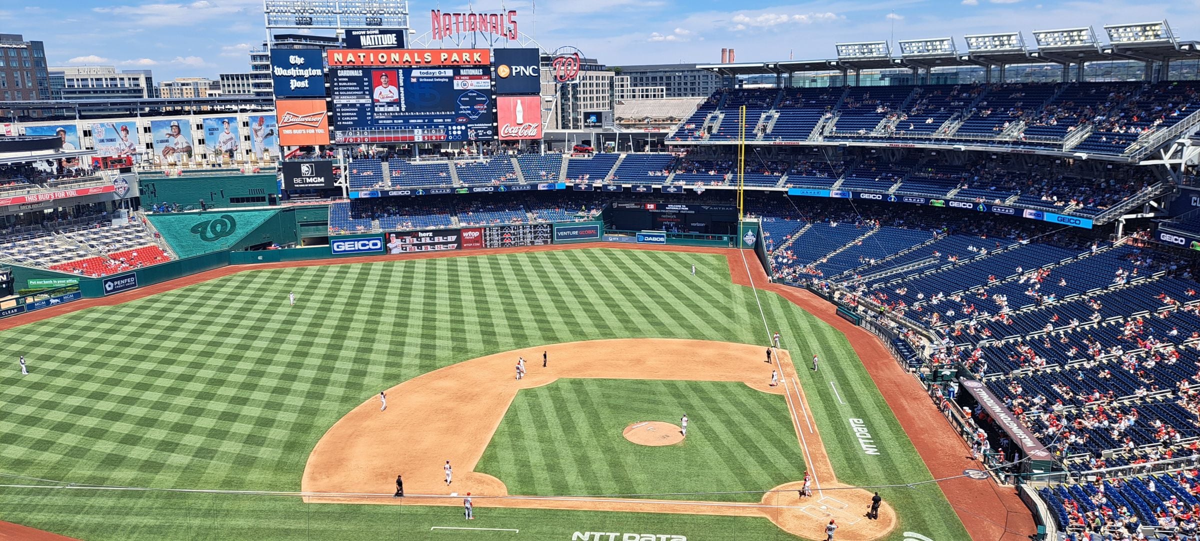 section 409, row a seat view  for baseball - nationals park