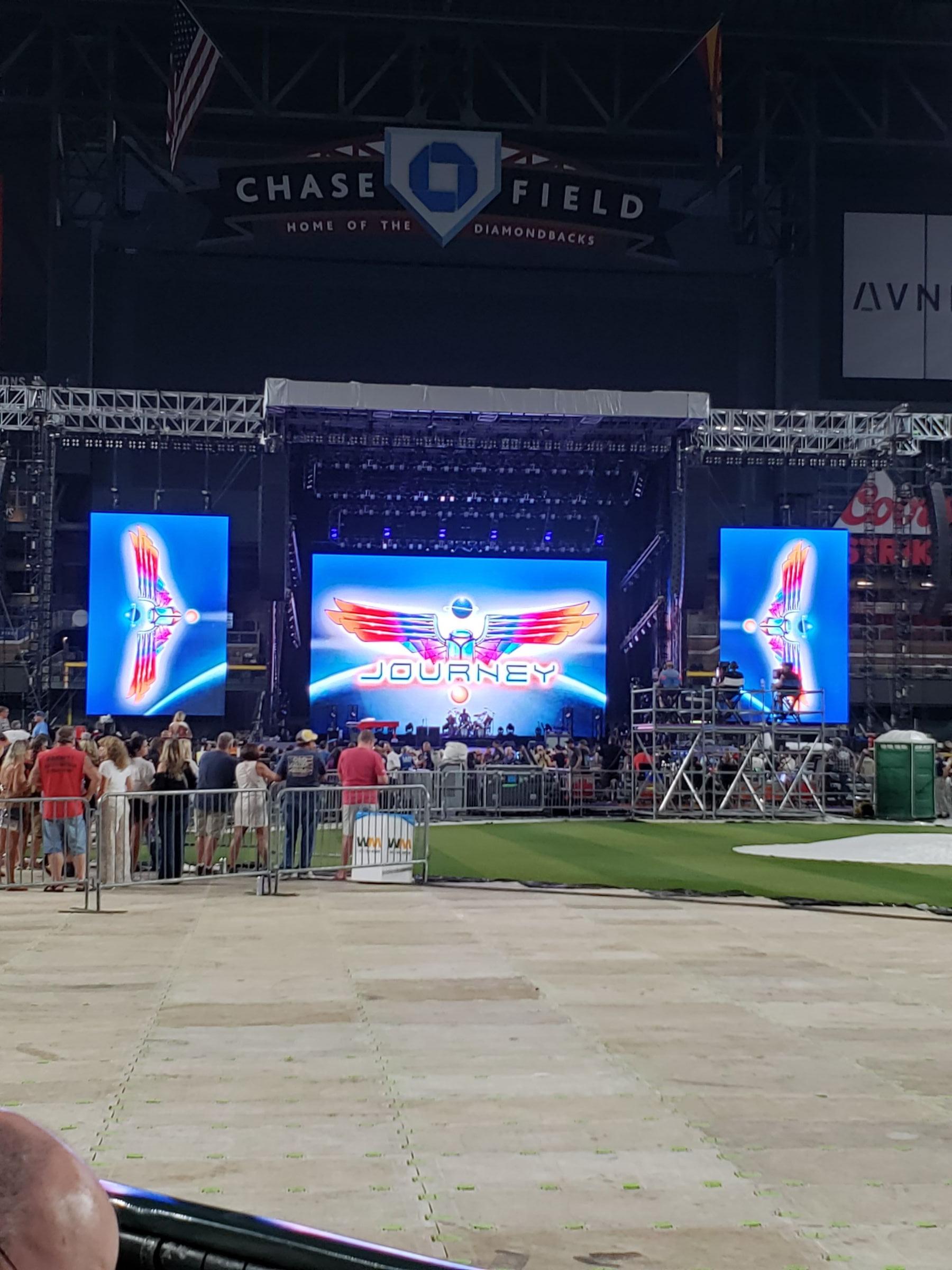 section l, row a seat view  for concert - chase field