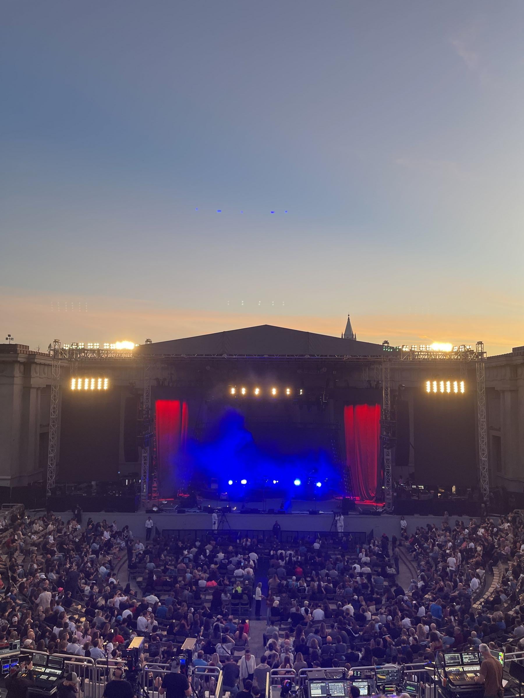 section 5, row 17 seat view  - greek theatre - berkeley