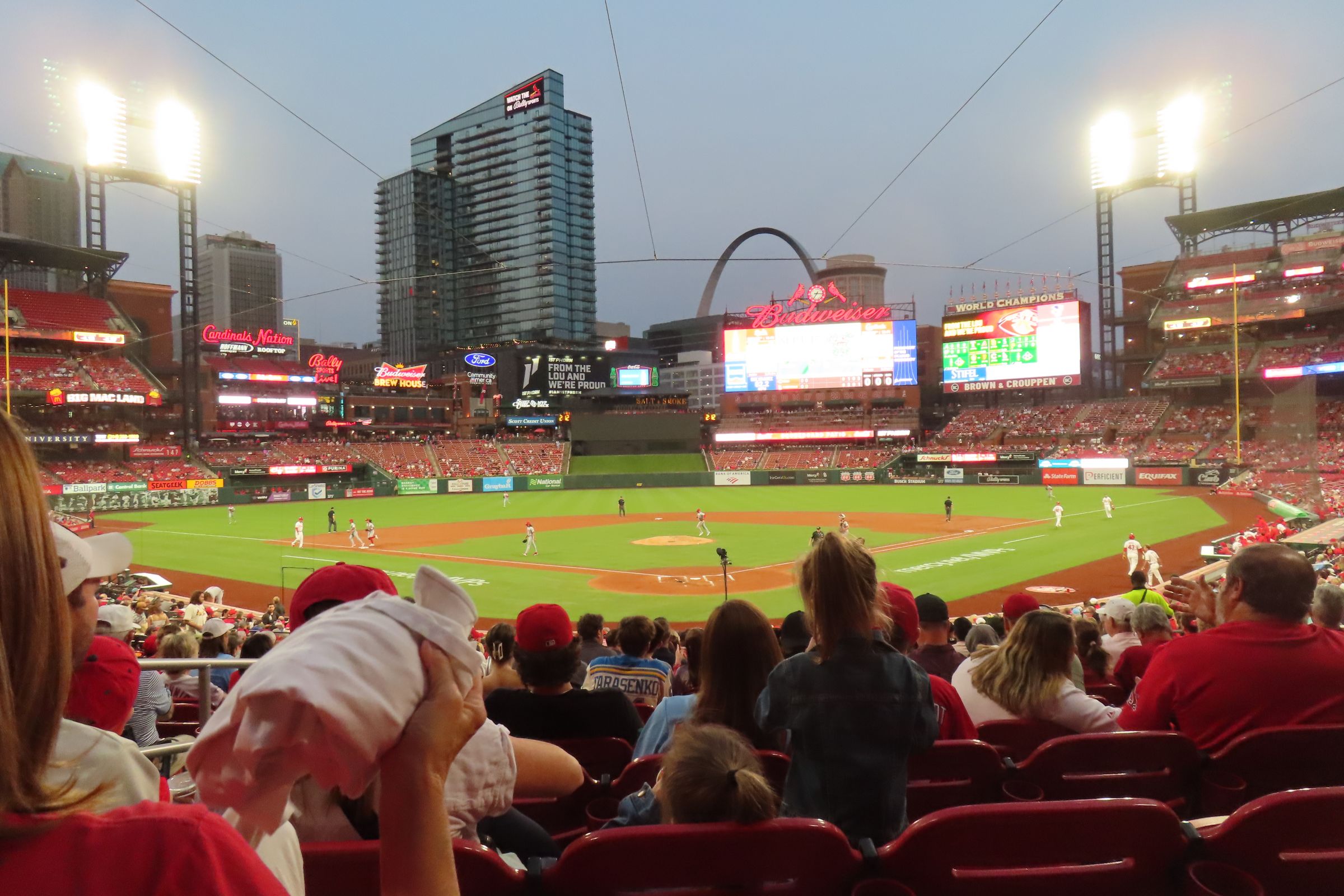 section 150, row 18 seat view  for baseball - busch stadium
