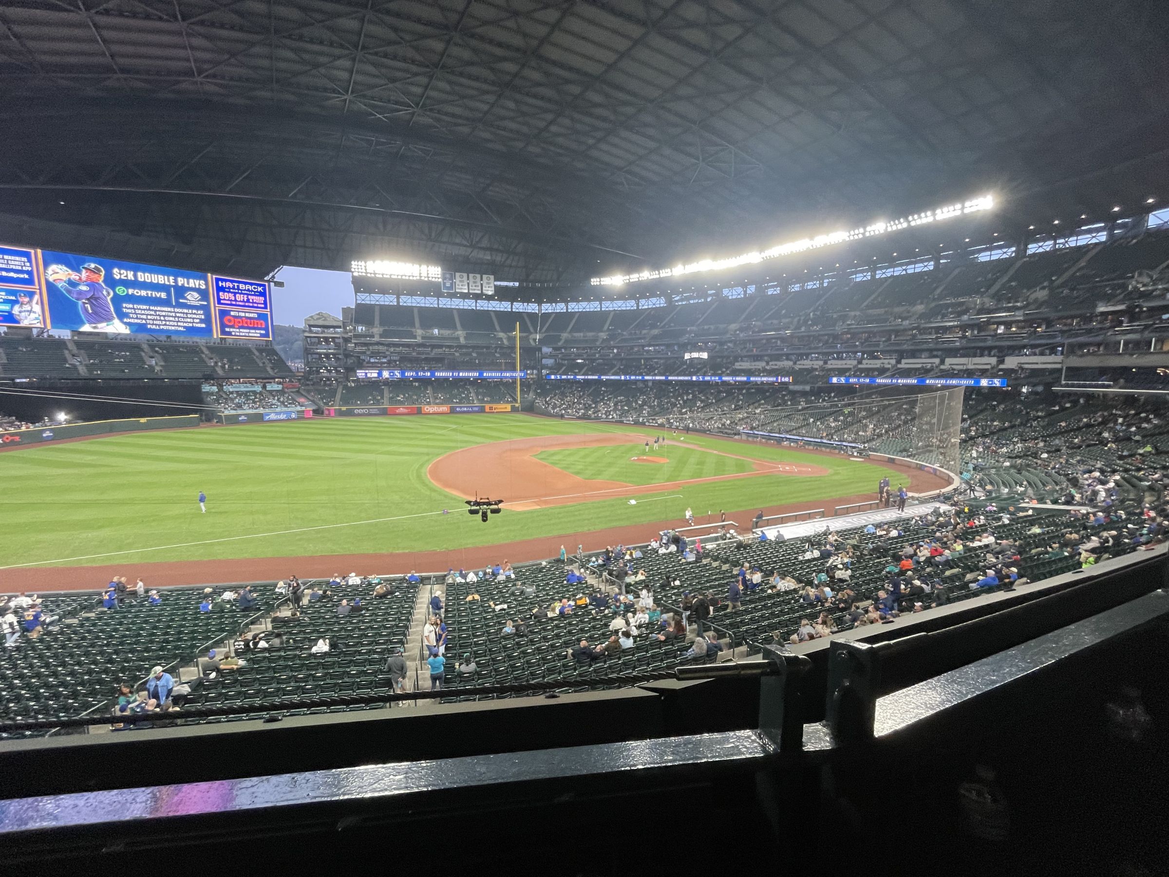 section 241, row 1 seat view  for baseball - t-mobile park