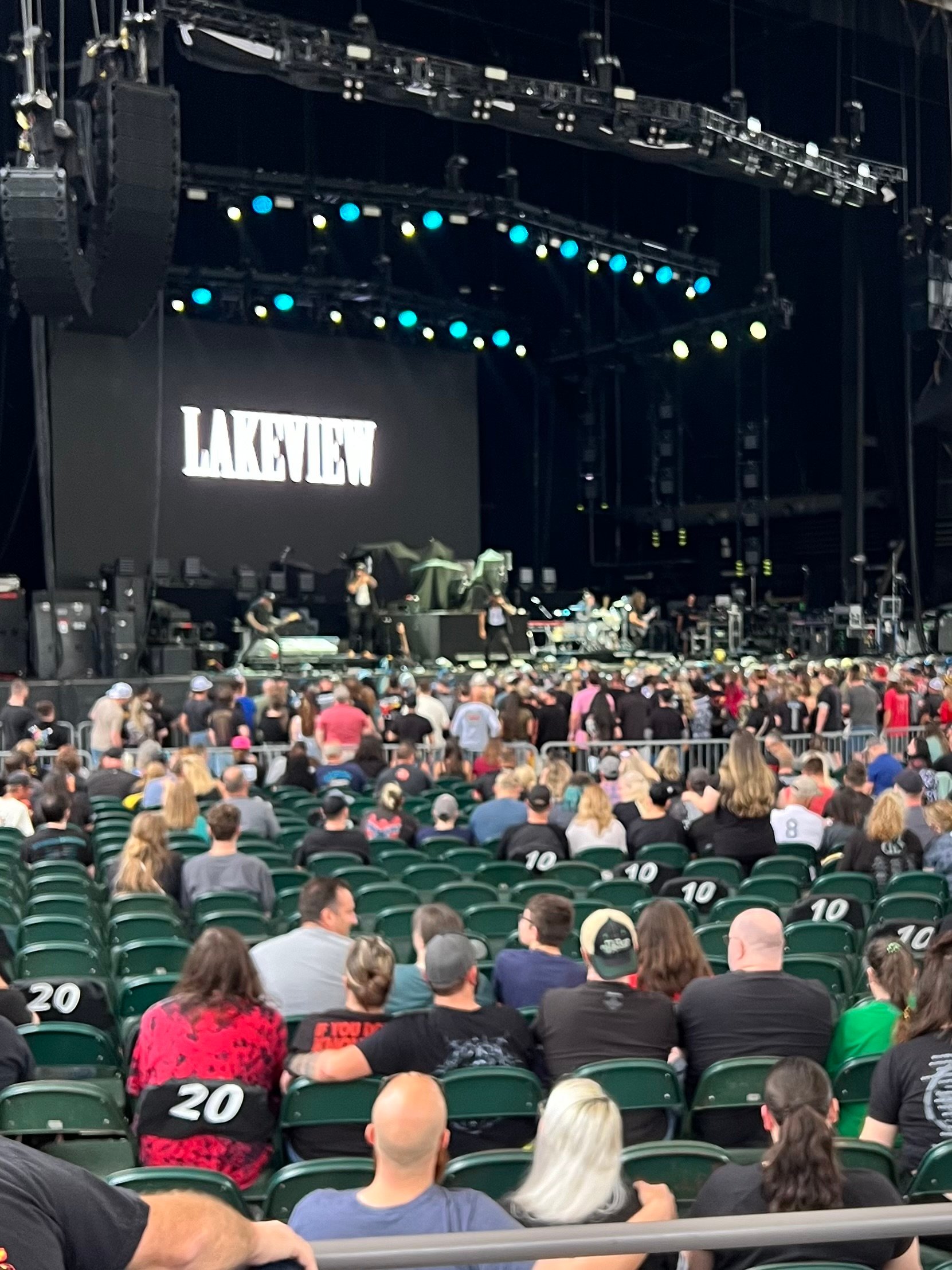 vip box seats, row reserved seat view  - ameris bank amphitheatre