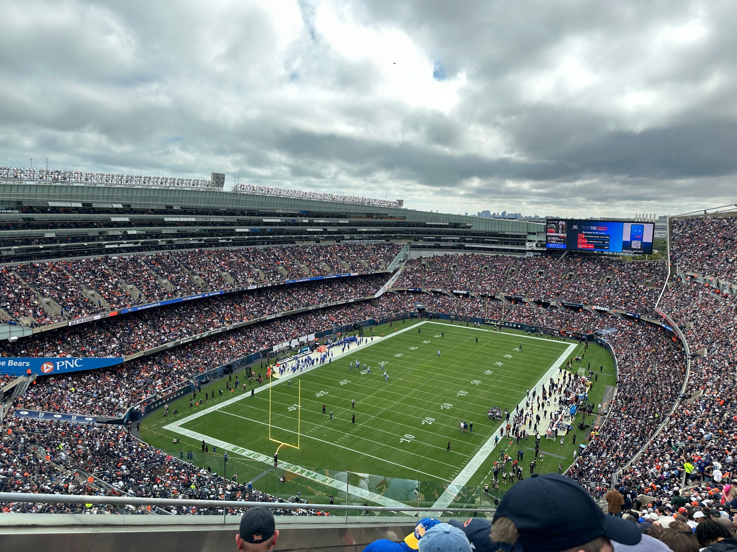 section 447, row 29 seat view  for football - soldier field