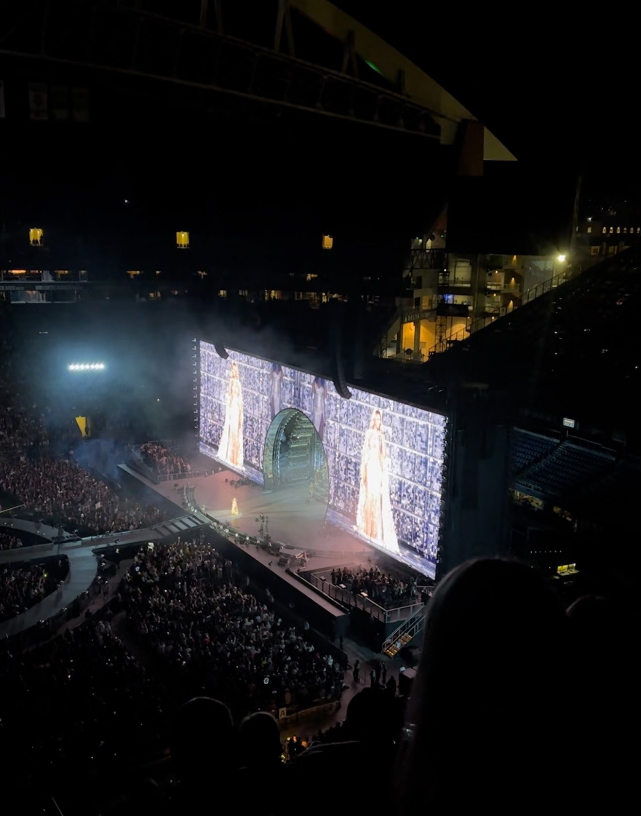 section 310, row n seat view  for concert - lumen field
