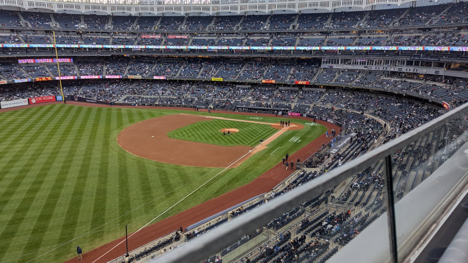 section 330, row 1 seat view  for baseball - yankee stadium