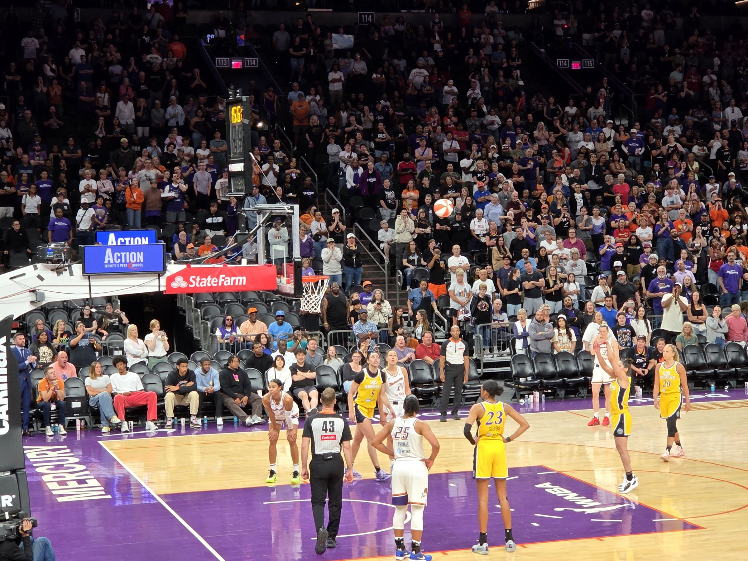 section 104, row 9 seat view  for basketball - phx arena