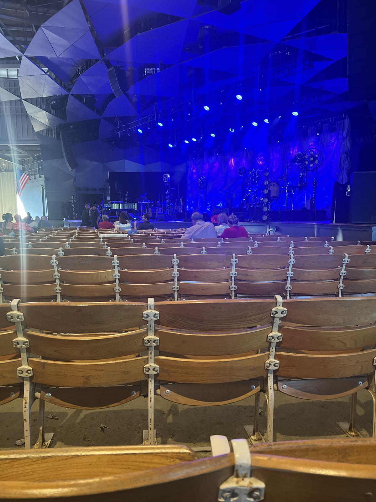 section 6, row c seat view  - tanglewood