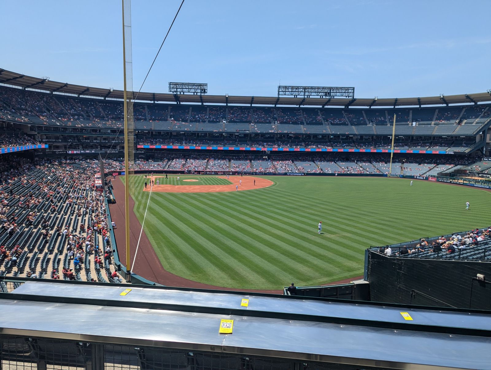 section 351, row tbl seat view  - angel stadium