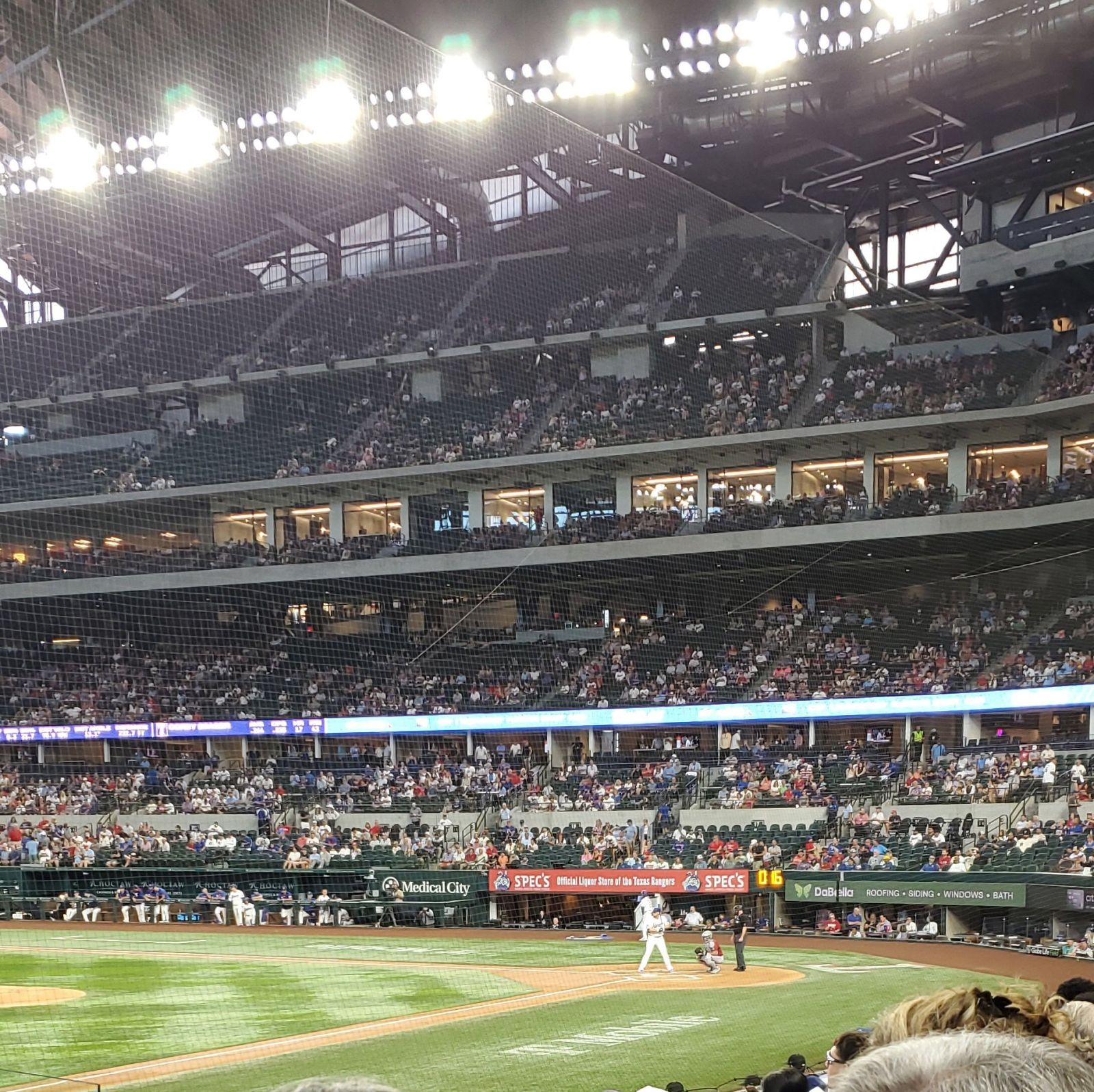 section 6, row 8 seat view  for baseball - globe life field