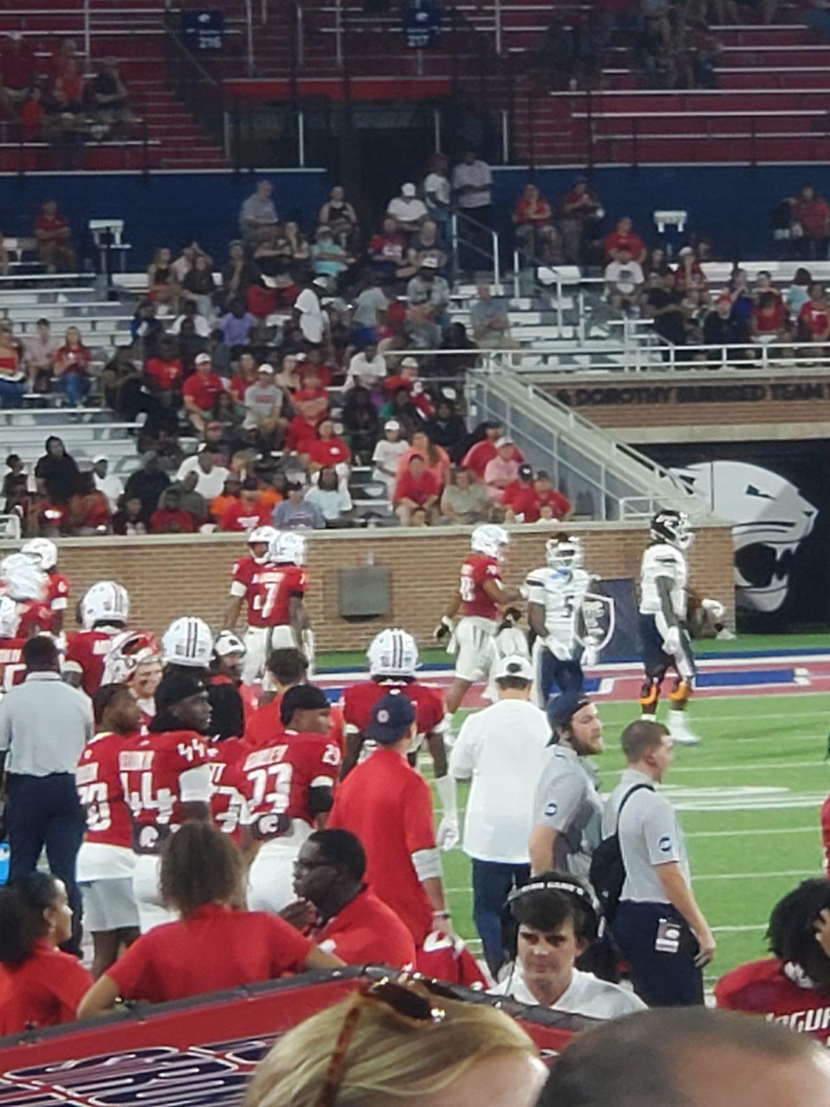 section 101, row 1 seat view  - hancock whitney stadium