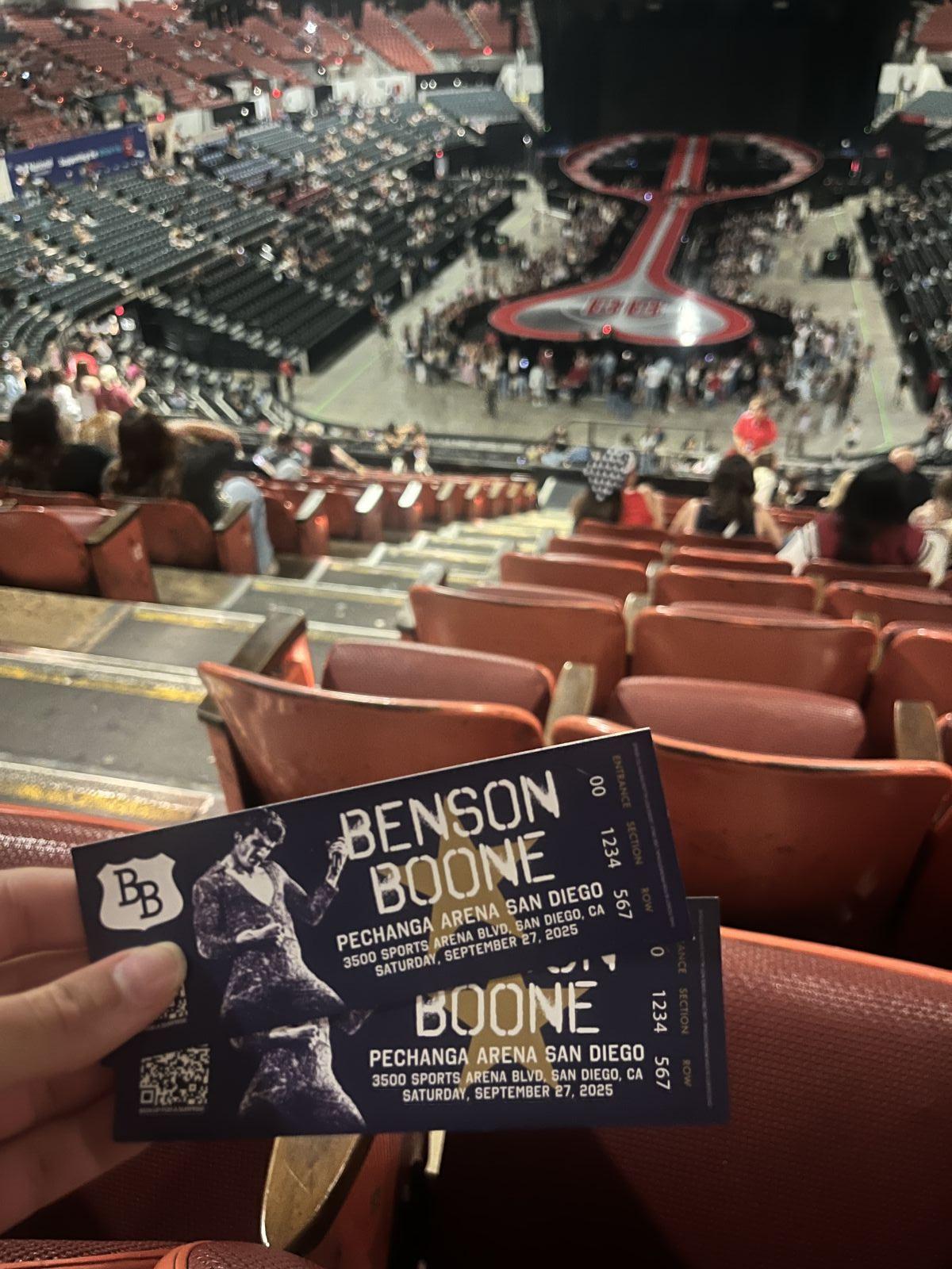 terrace 18c, row 16 seat view - pechanga arena