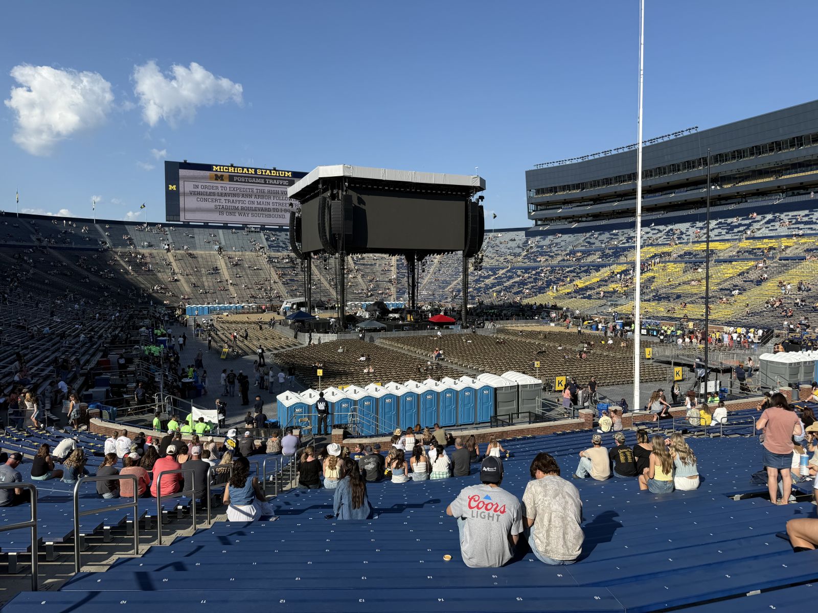 section 15r, row 32 seat view  for concert - michigan stadium