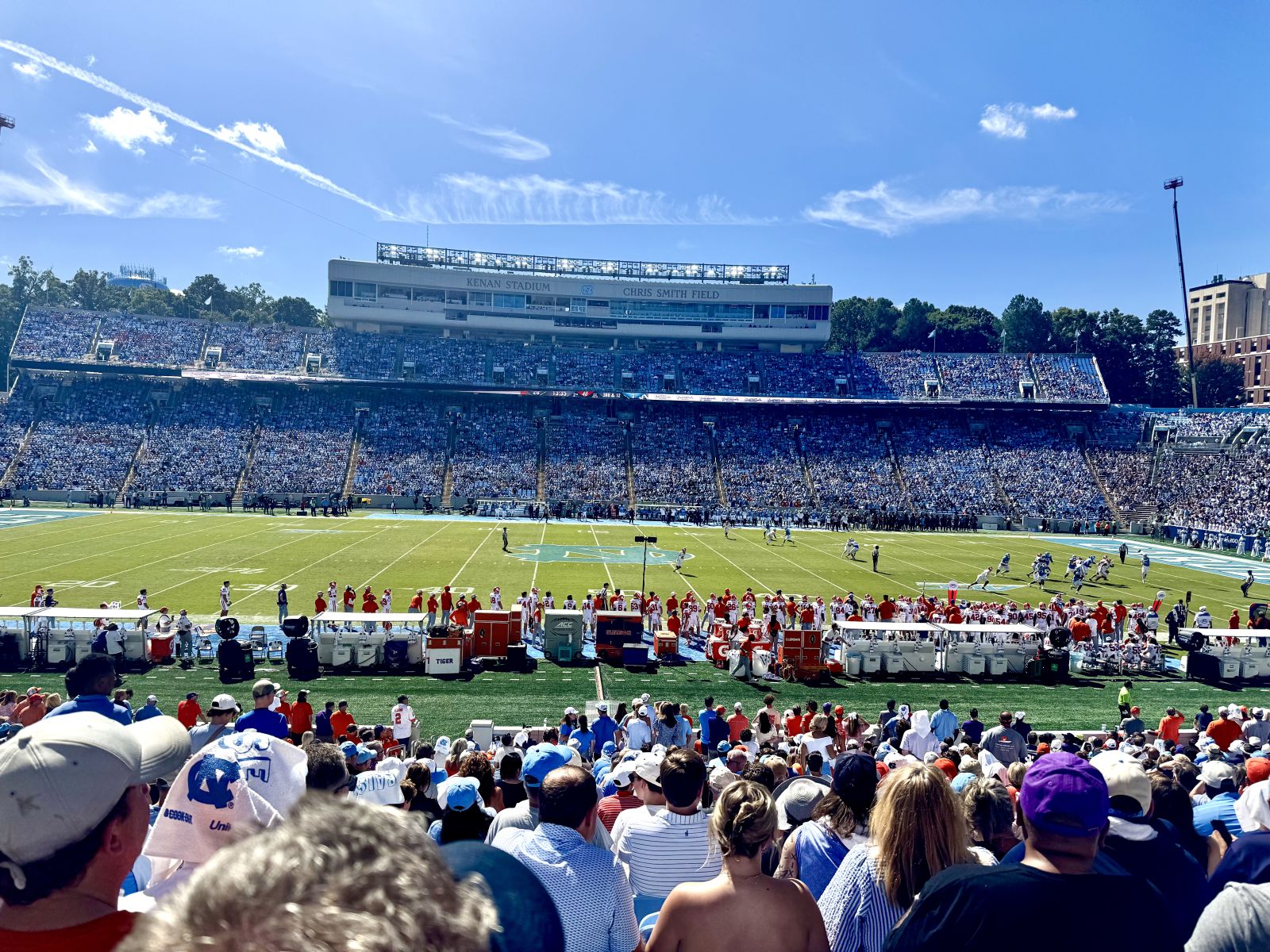 section 106, row dd seat view  - kenan stadium
