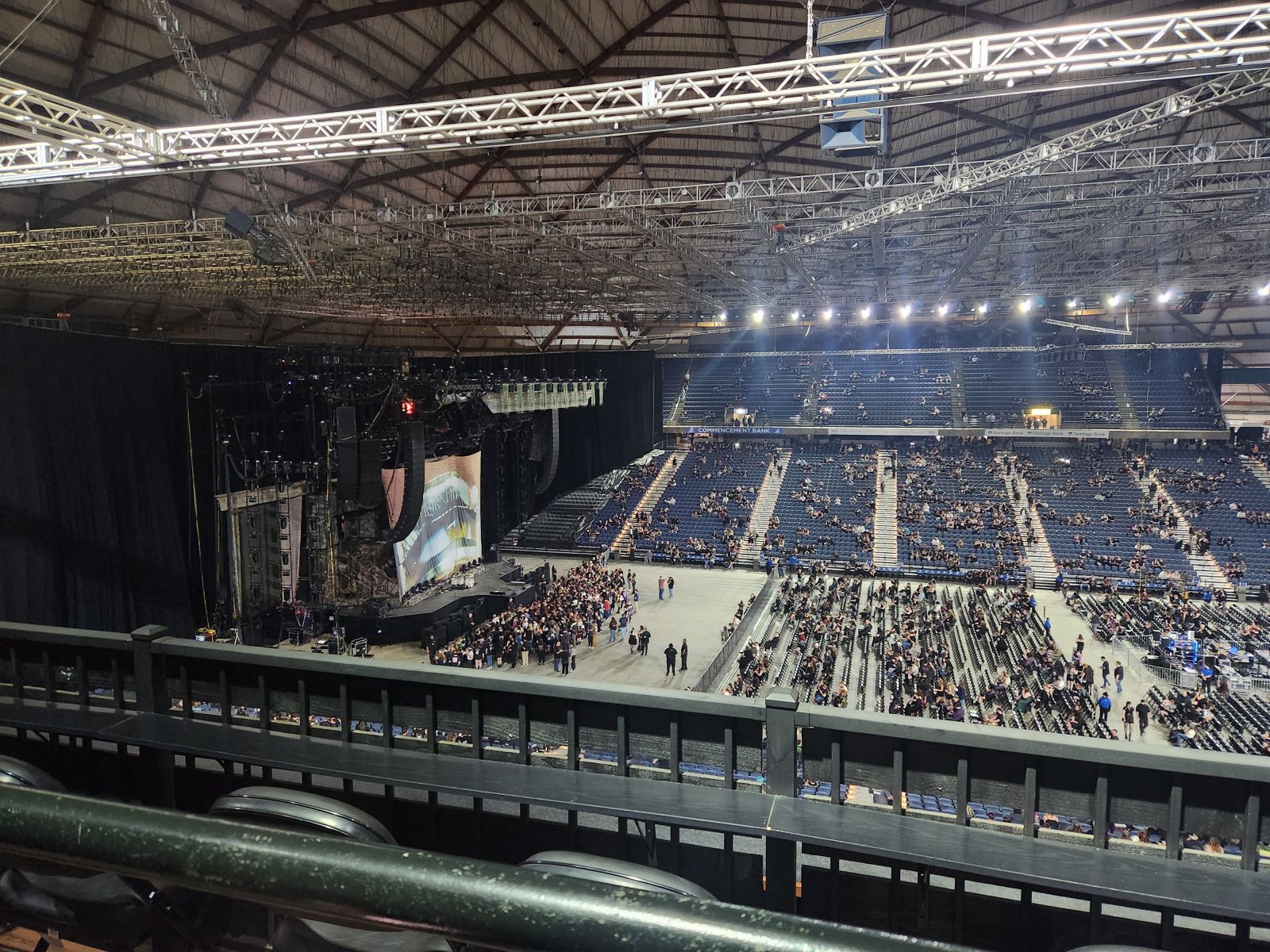 section 204, row l seat view  - tacoma dome
