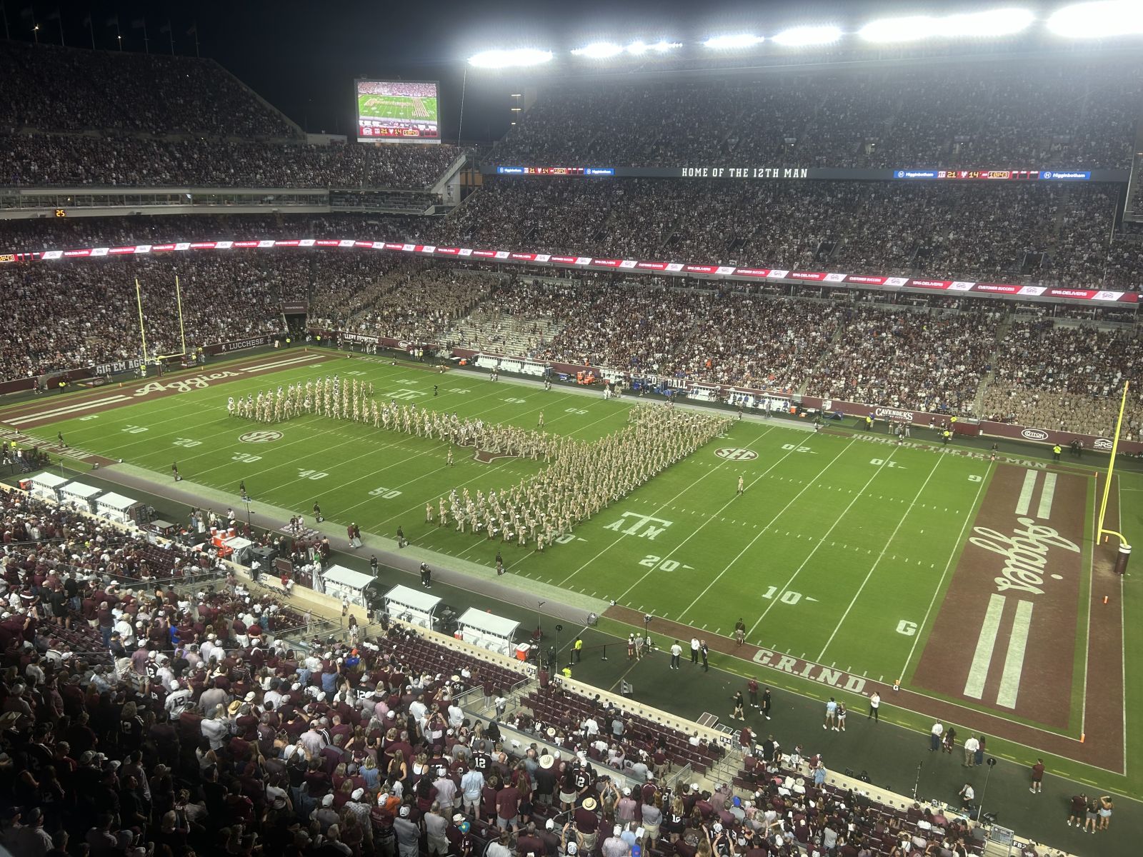 section 303, row 1 seat view  - kyle field