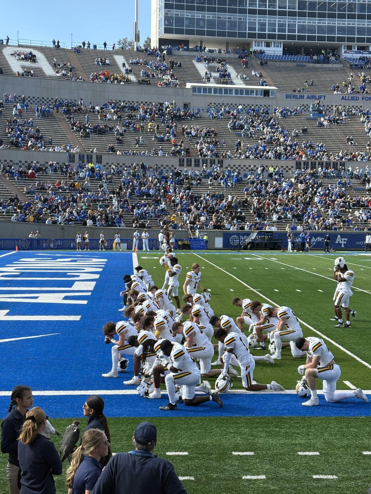 lower 25, row e seat view  - falcon stadium