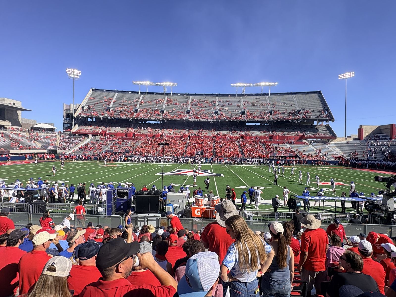 section 21, row 16 seat view - arizona stadium