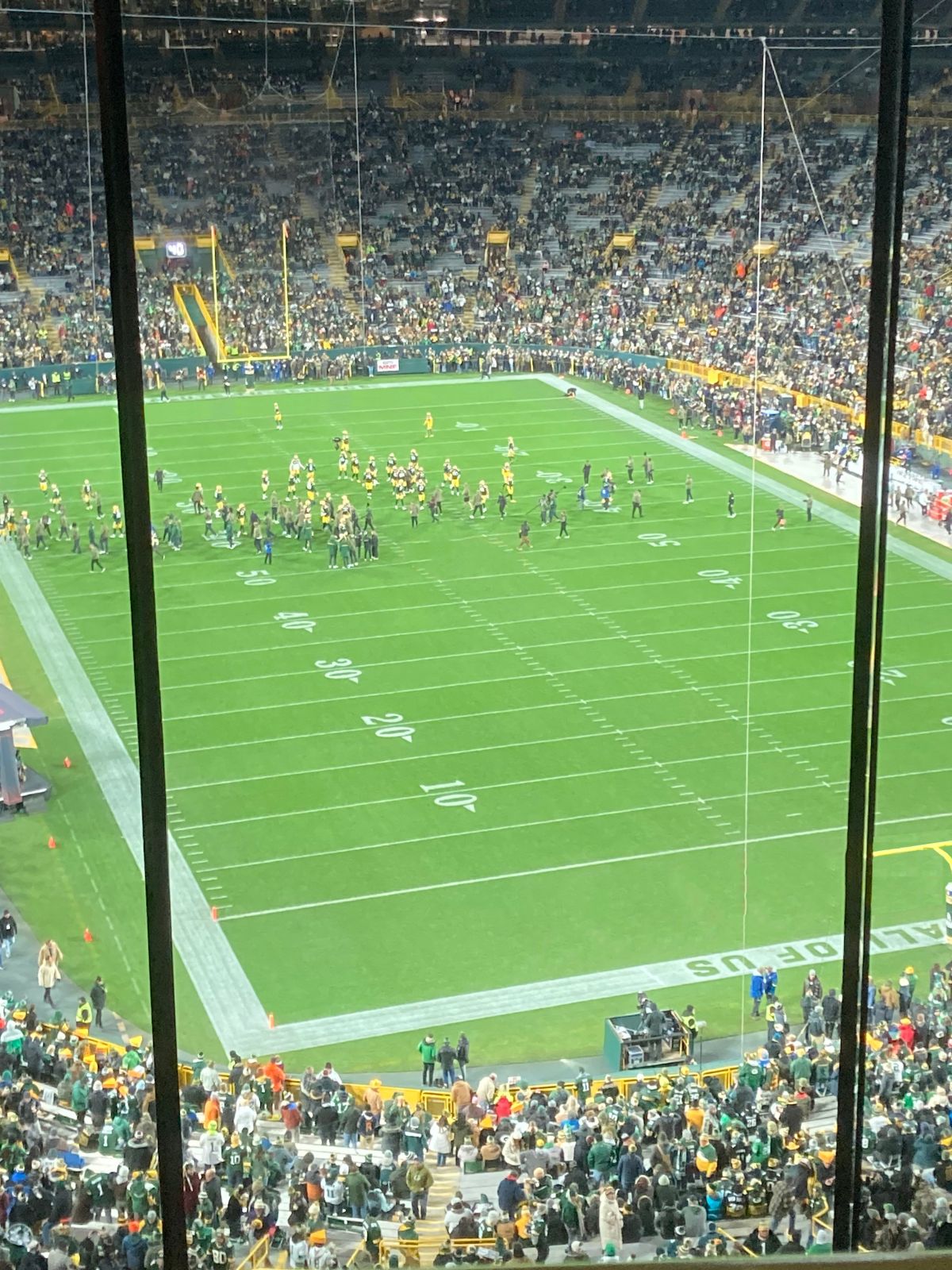 section 686, row 5 seat view  for football - lambeau field
