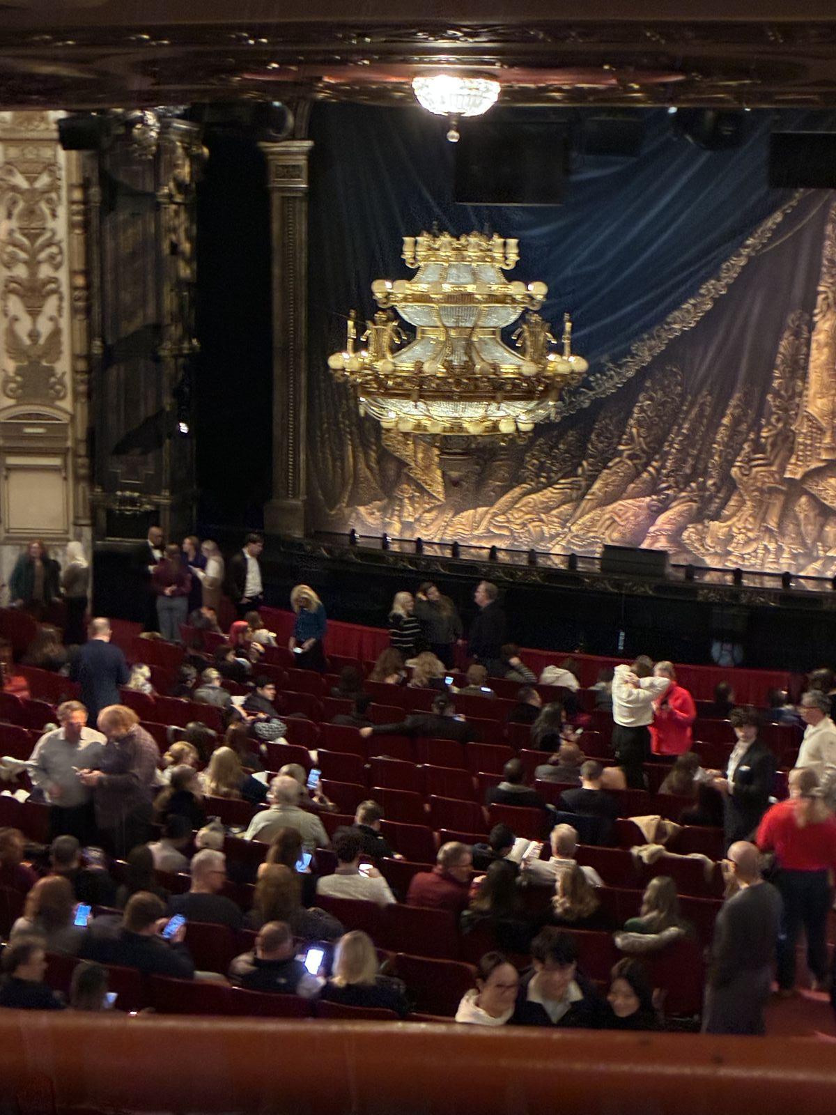 dress circle right center, row a seat view  - cadillac palace theatre