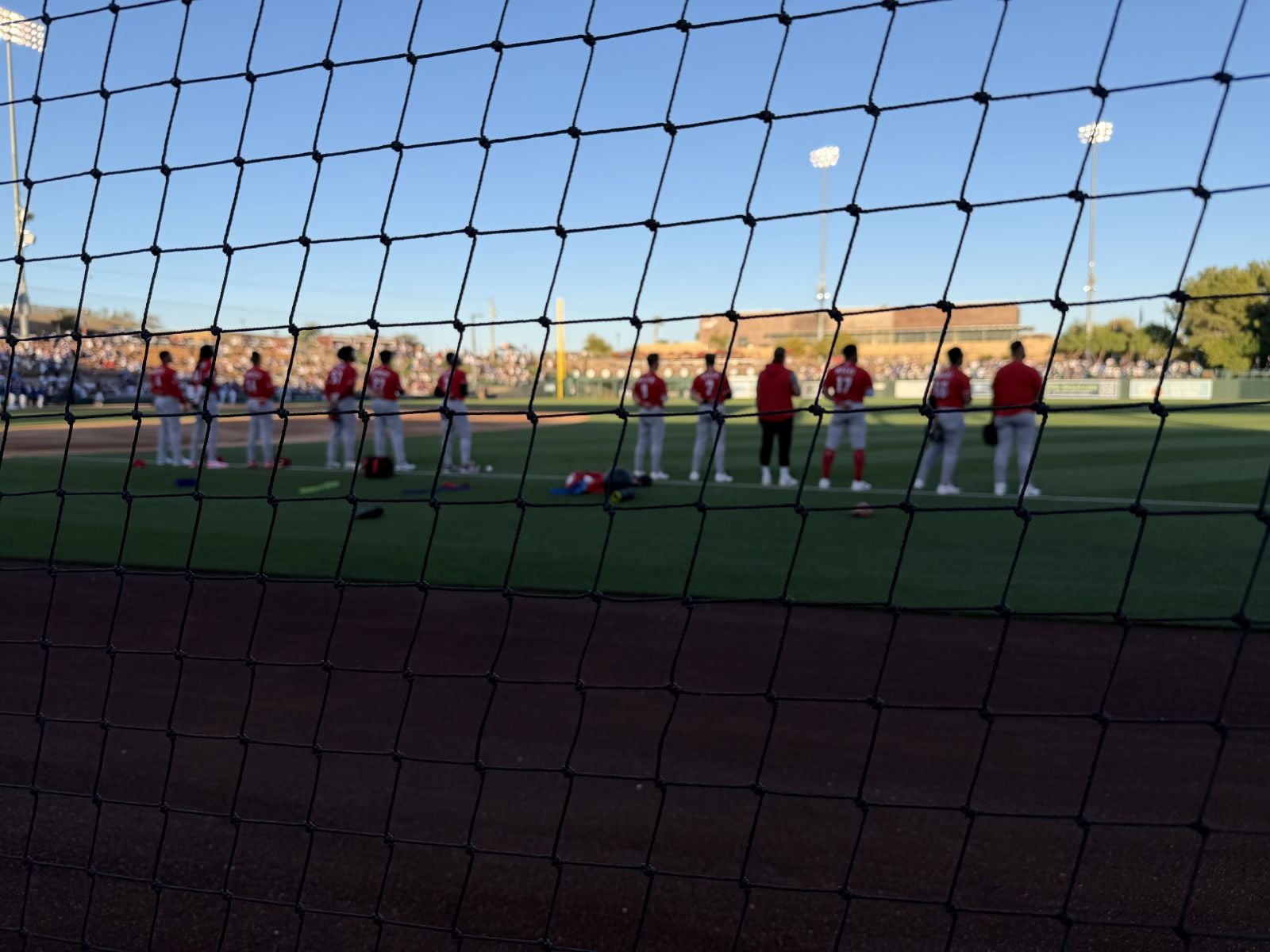 section 4, row 1 seat view  - camelback ranch